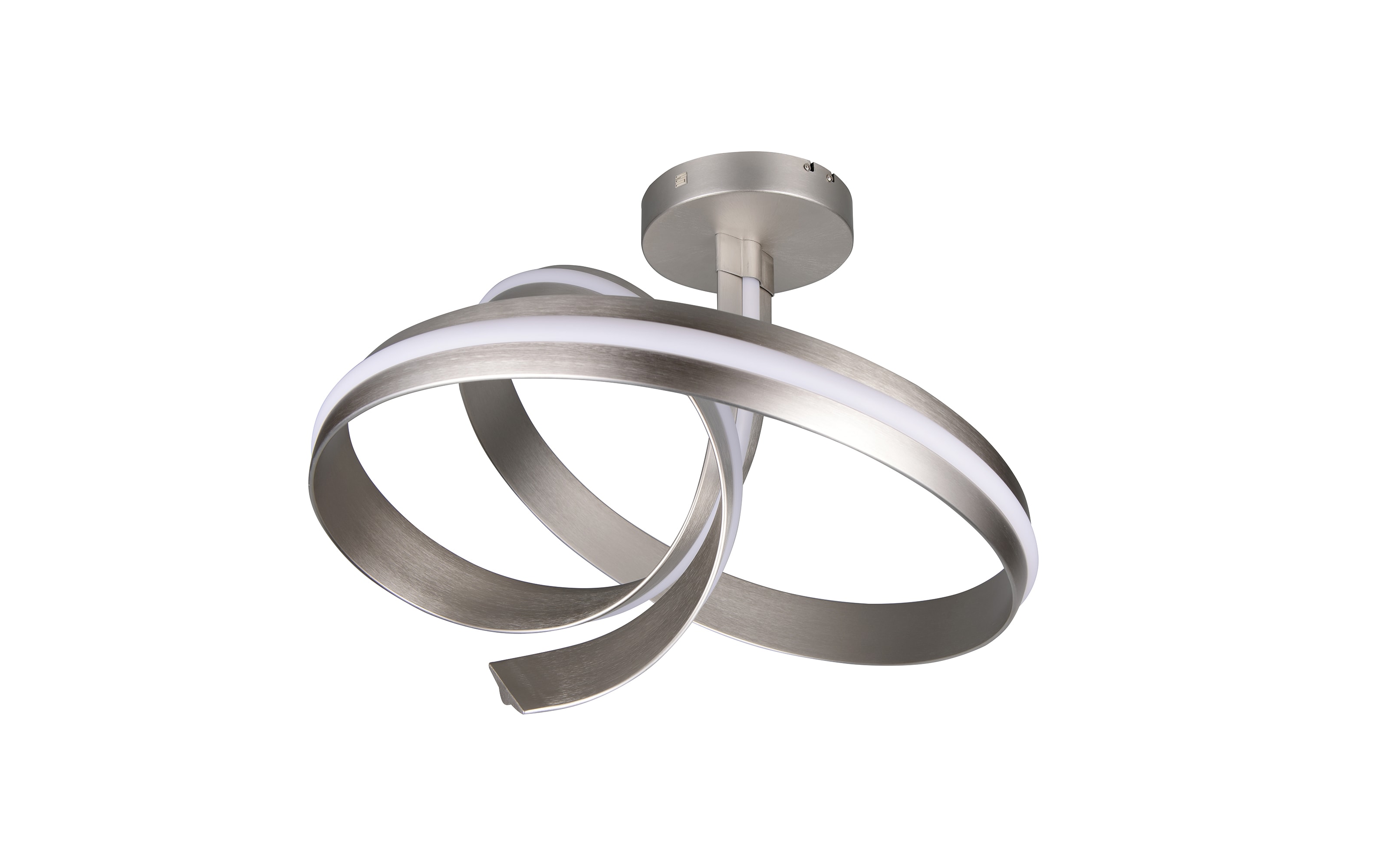 LED-Deckenleuchte Cinque Cisenna, nickelfarbig