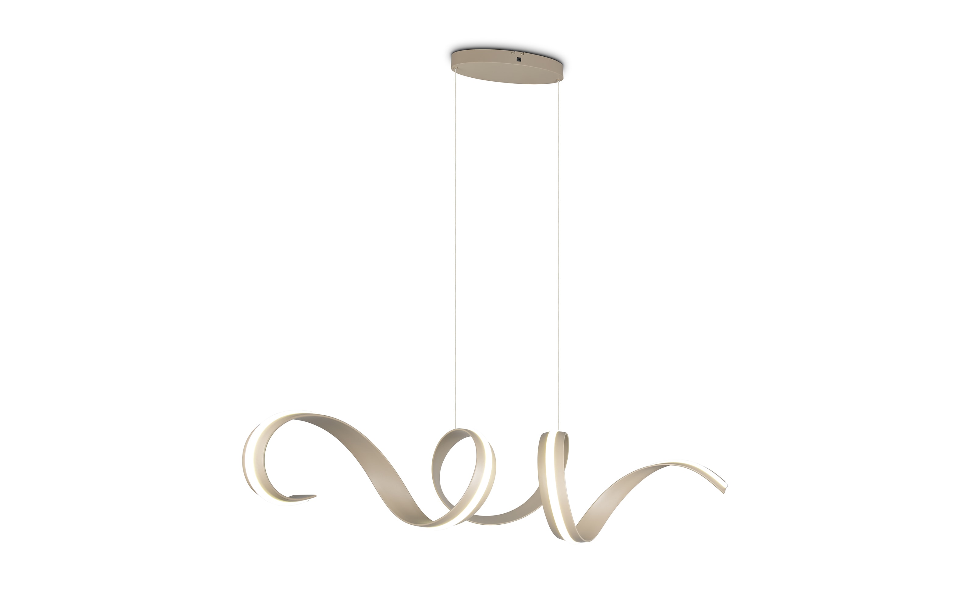 LED-Pendelleuchte Cinque Cisenna, beige