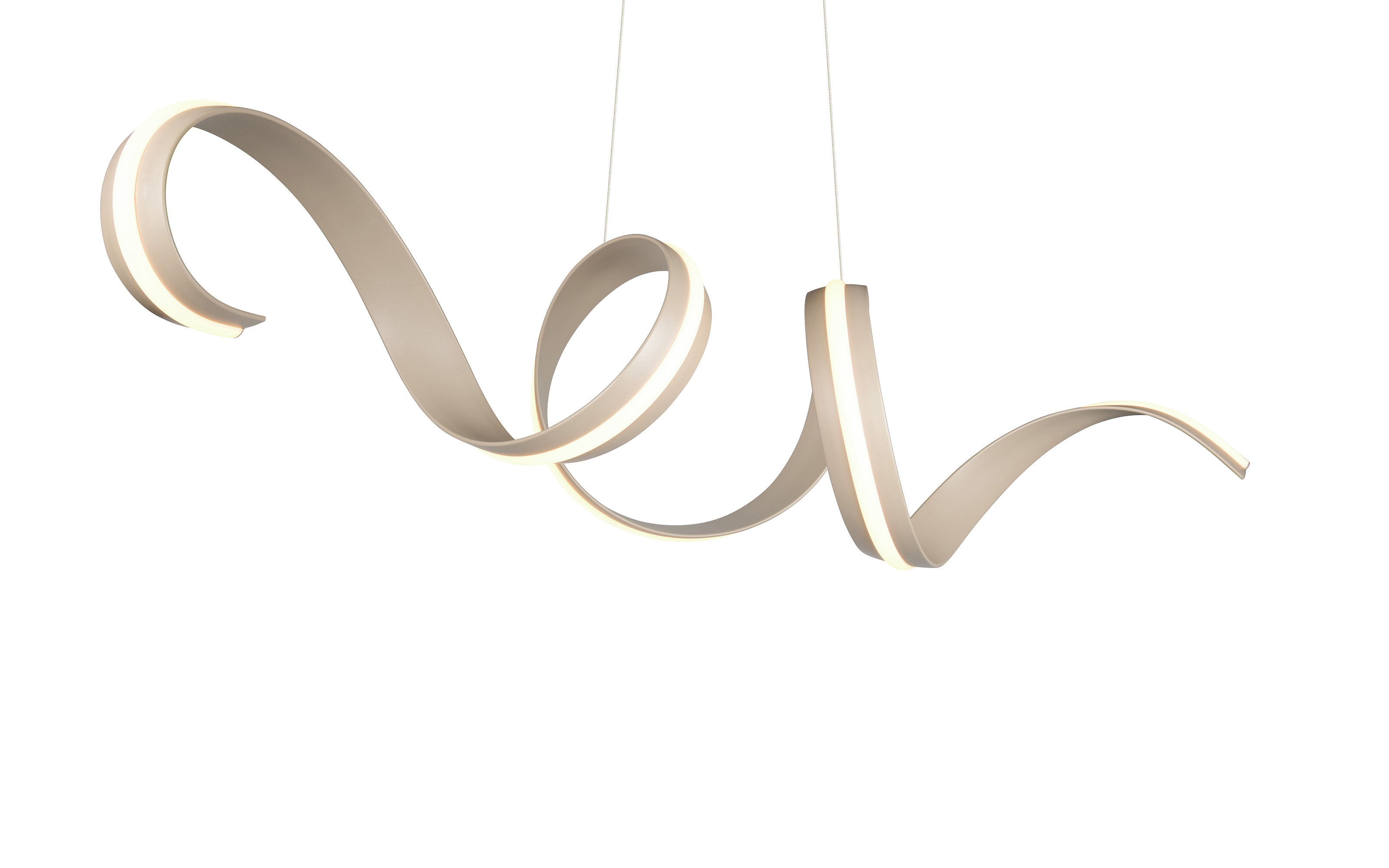 LED-Pendelleuchte Cinque Cisenna, beige