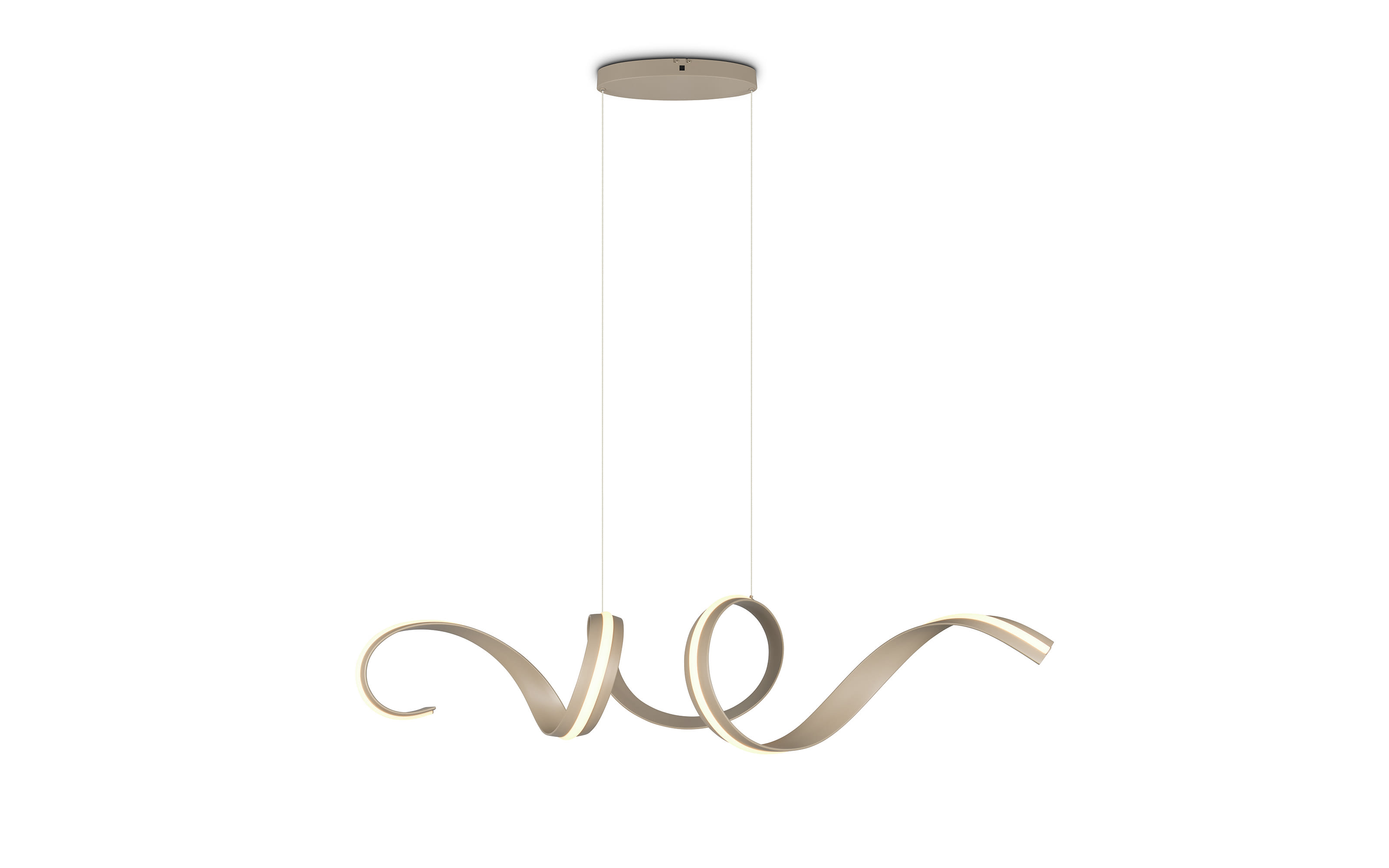LED-Pendelleuchte Cinque Cisenna, beige