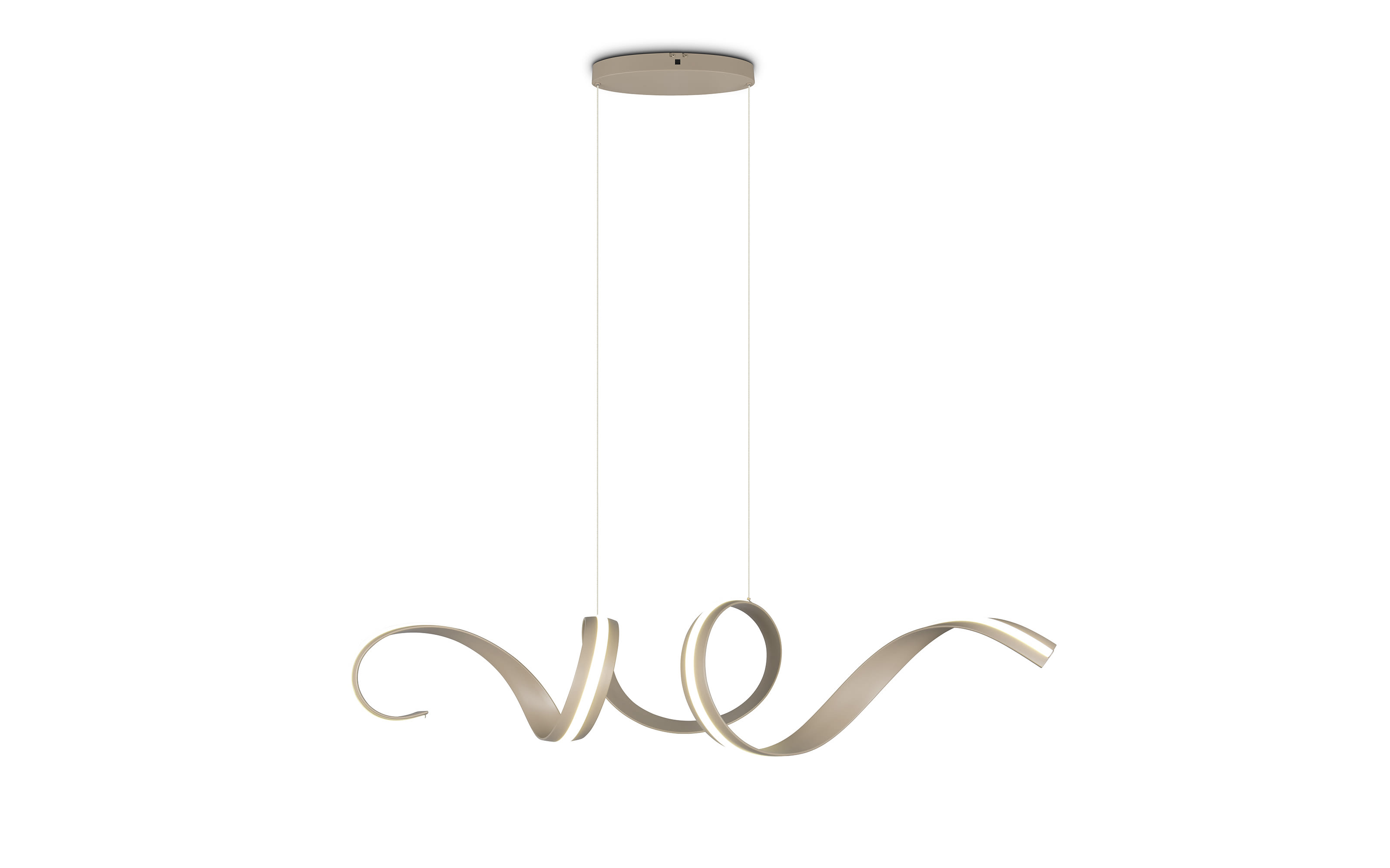 LED-Pendelleuchte Cinque Cisenna, beige