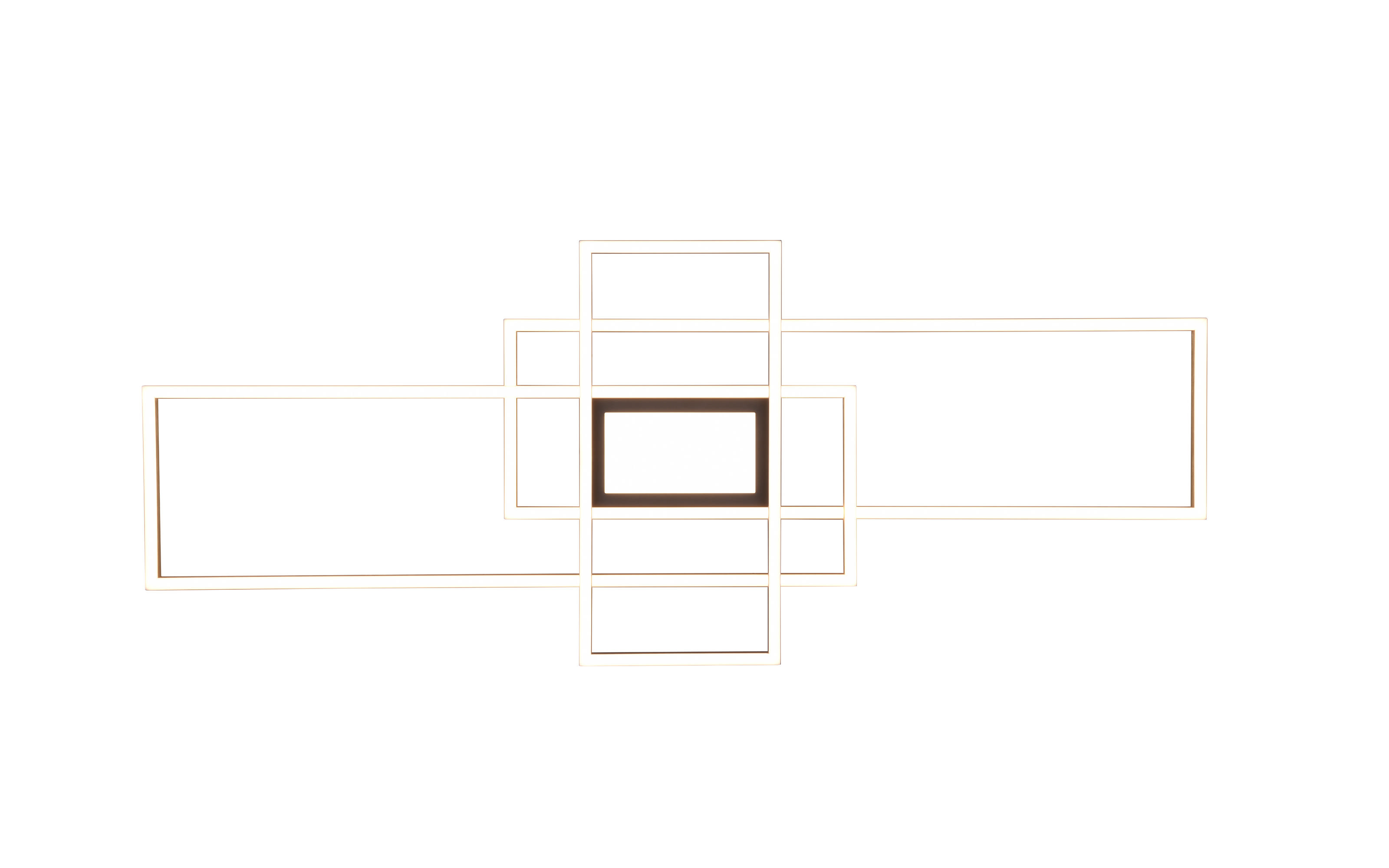 LED-Deckenleuchte Irvine, messing/schwarz, 105 cm