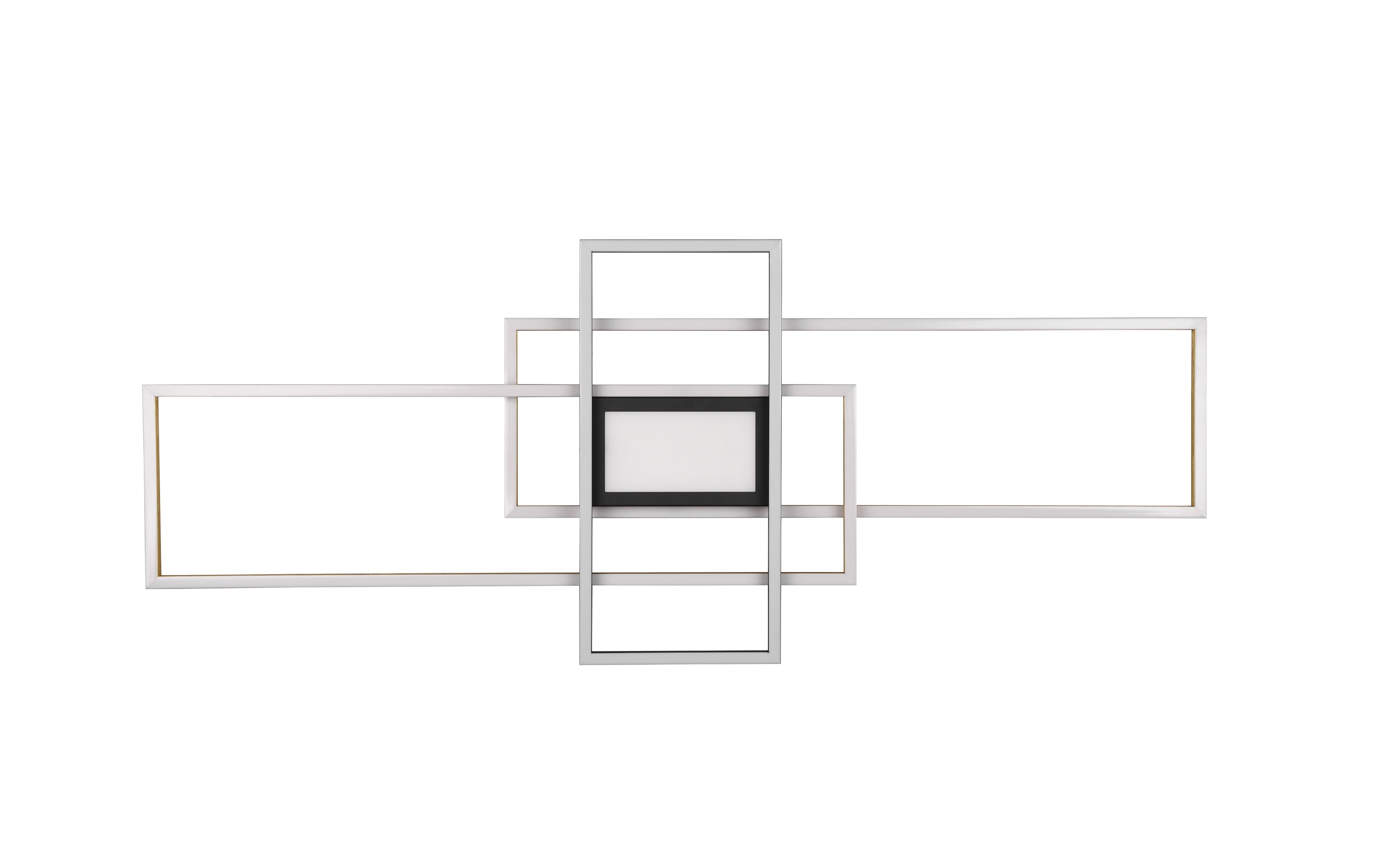 LED-Deckenleuchte Irvine, messing/schwarz, 105 cm