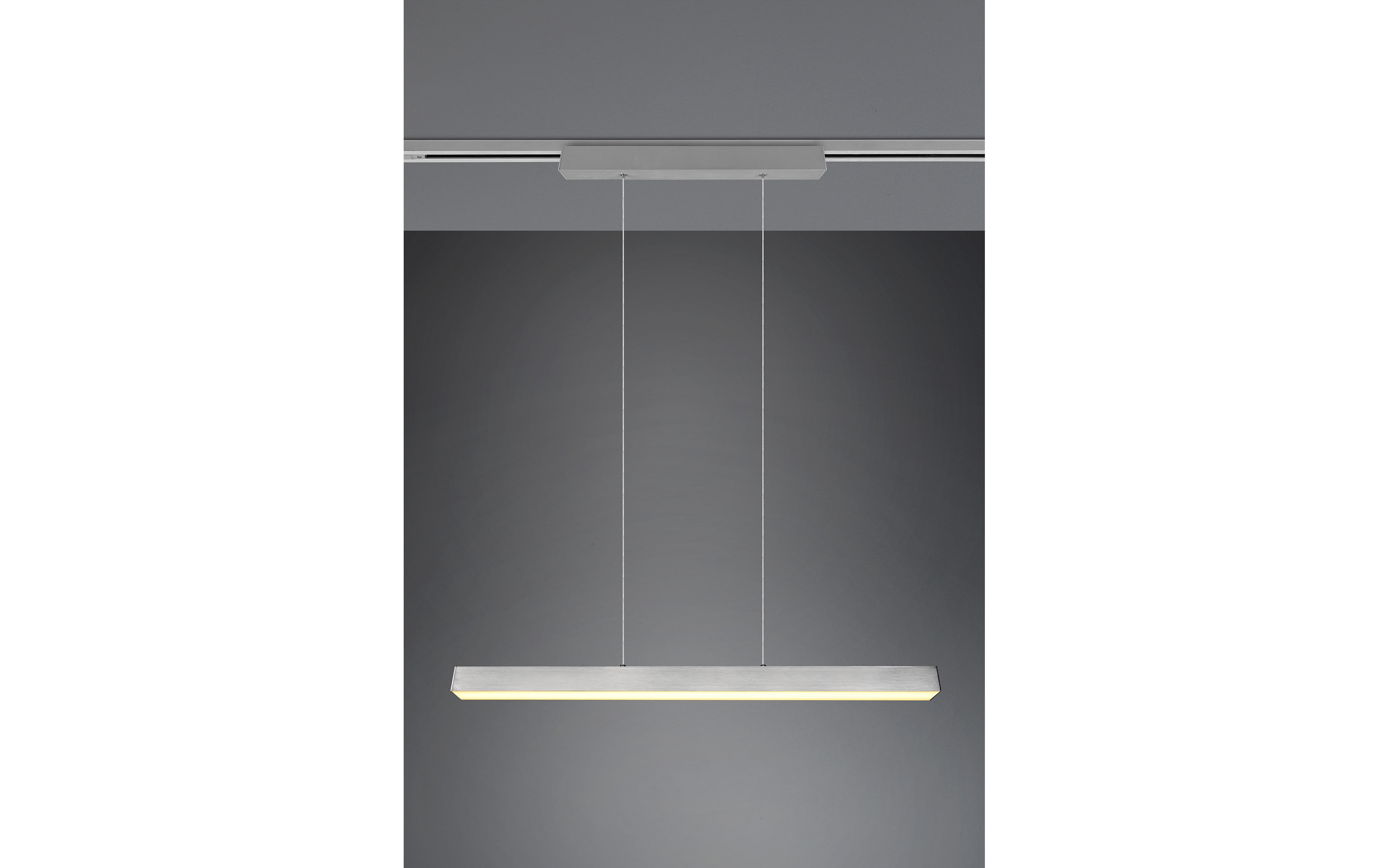 LED-Pendelleuchte DUOline in nickel matt, 90 cm