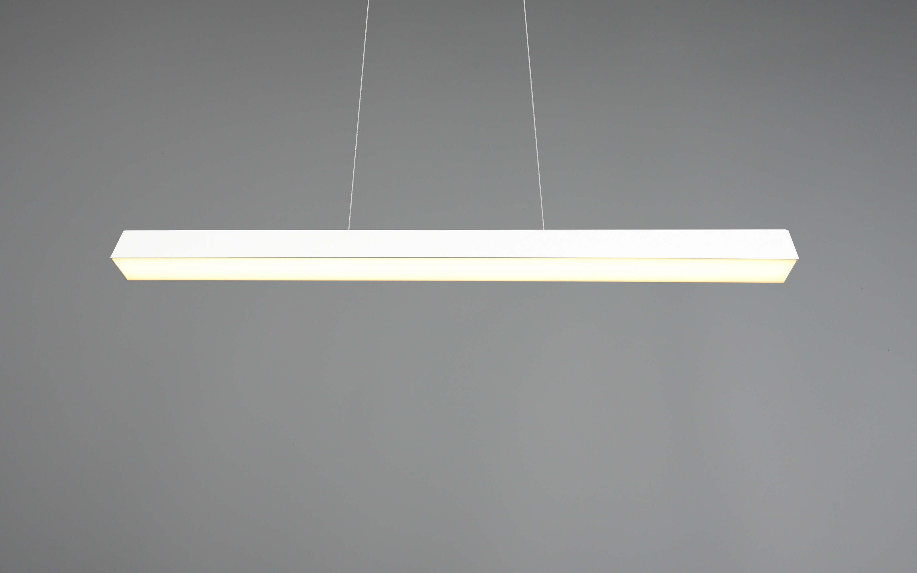 LED-Pendelleuchte DUOline in weiß matt, 90 cm