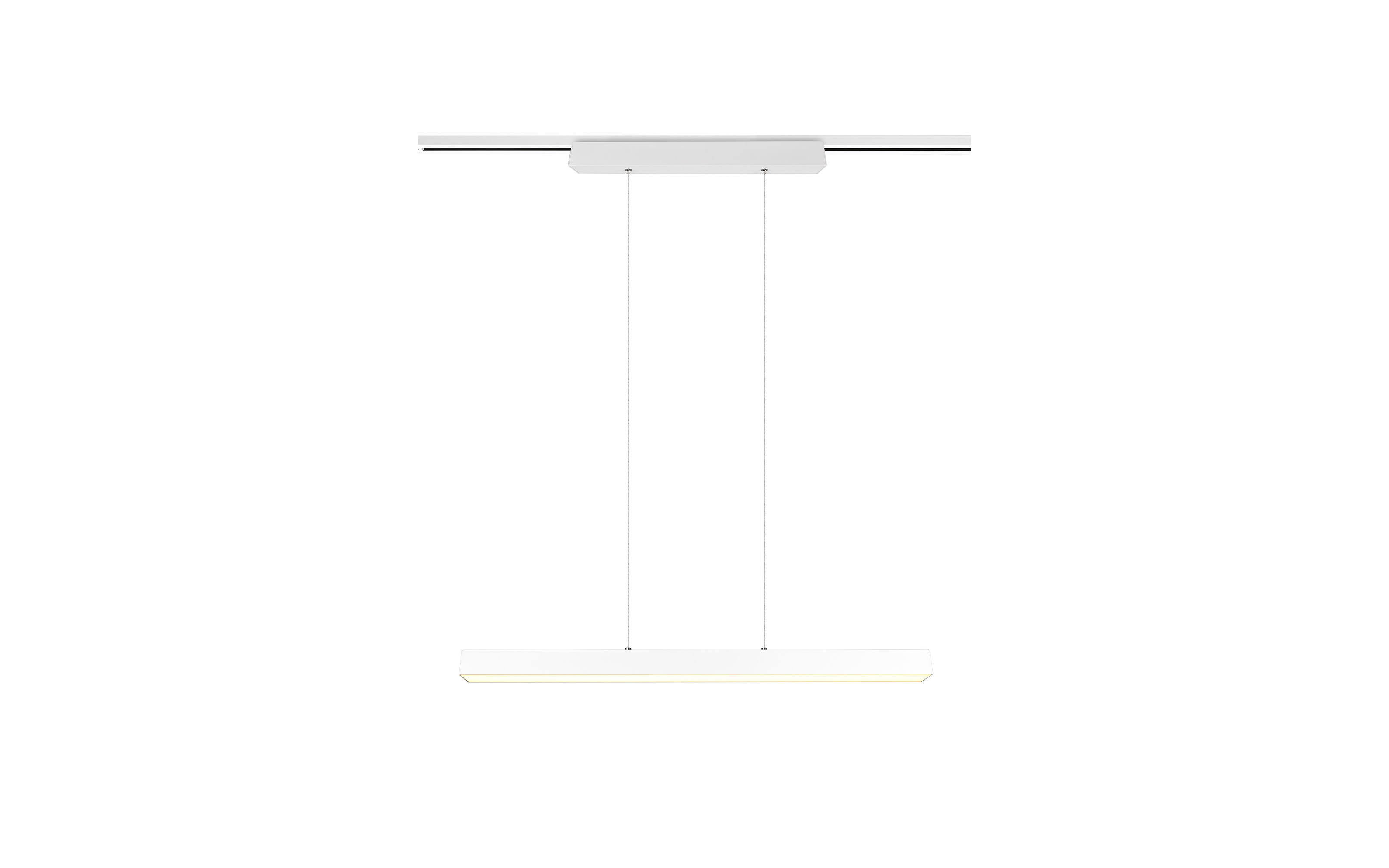 LED-Pendelleuchte DUOline in weiß matt, 90 cm