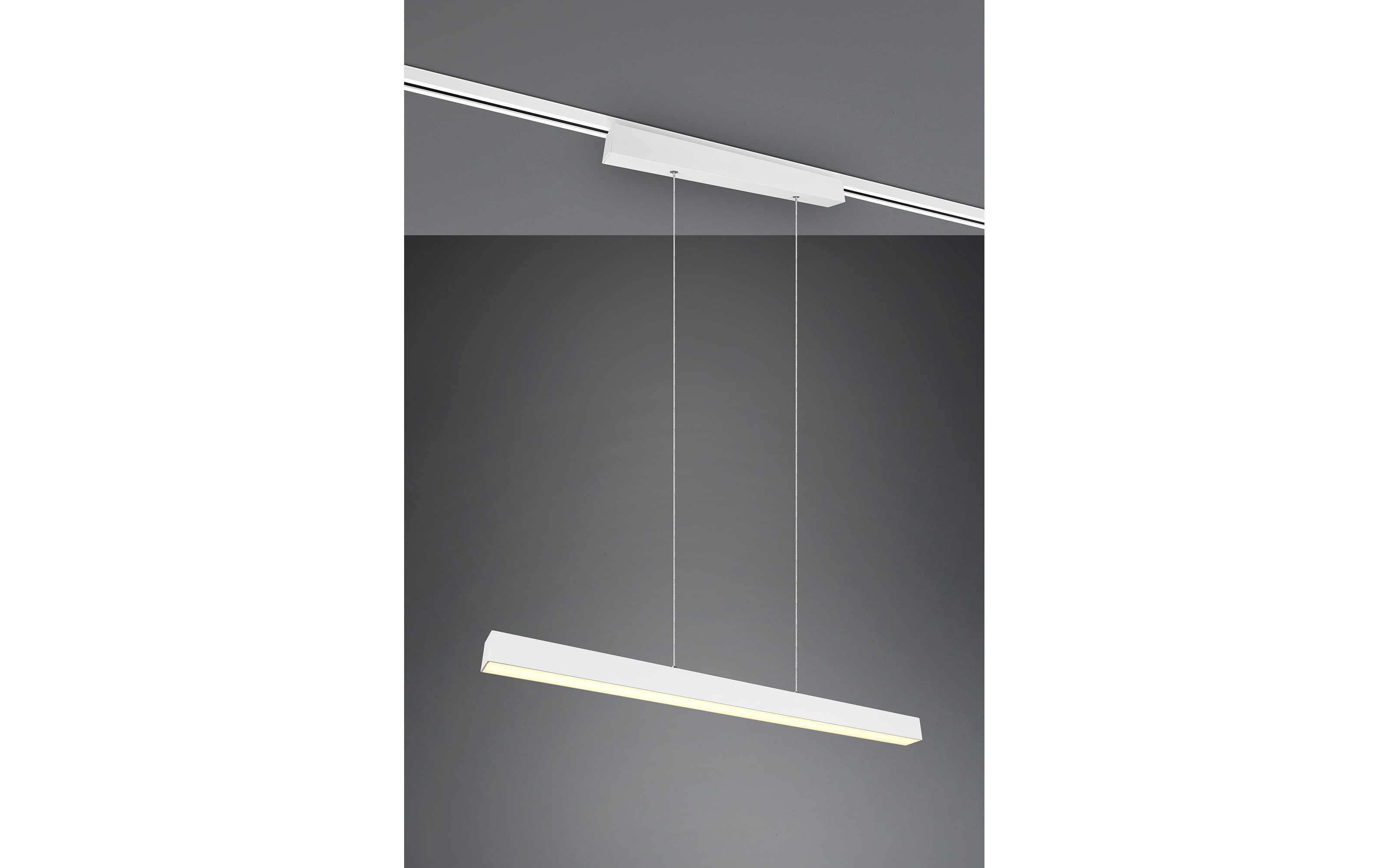 LED-Pendelleuchte DUOline in weiß matt, 90 cm