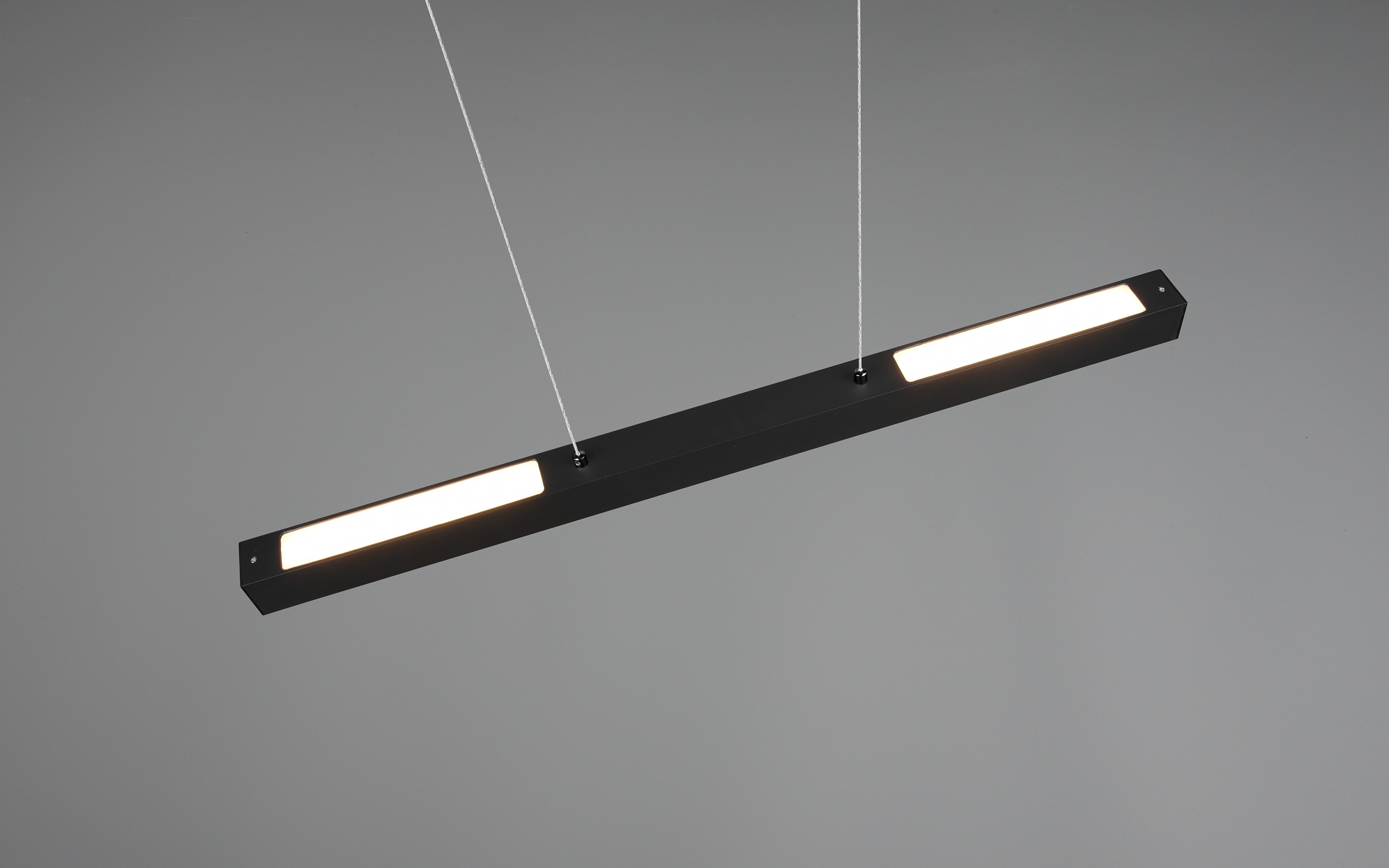 LED-Pendelleuchte DUOline in schwarz matt, 90 cm