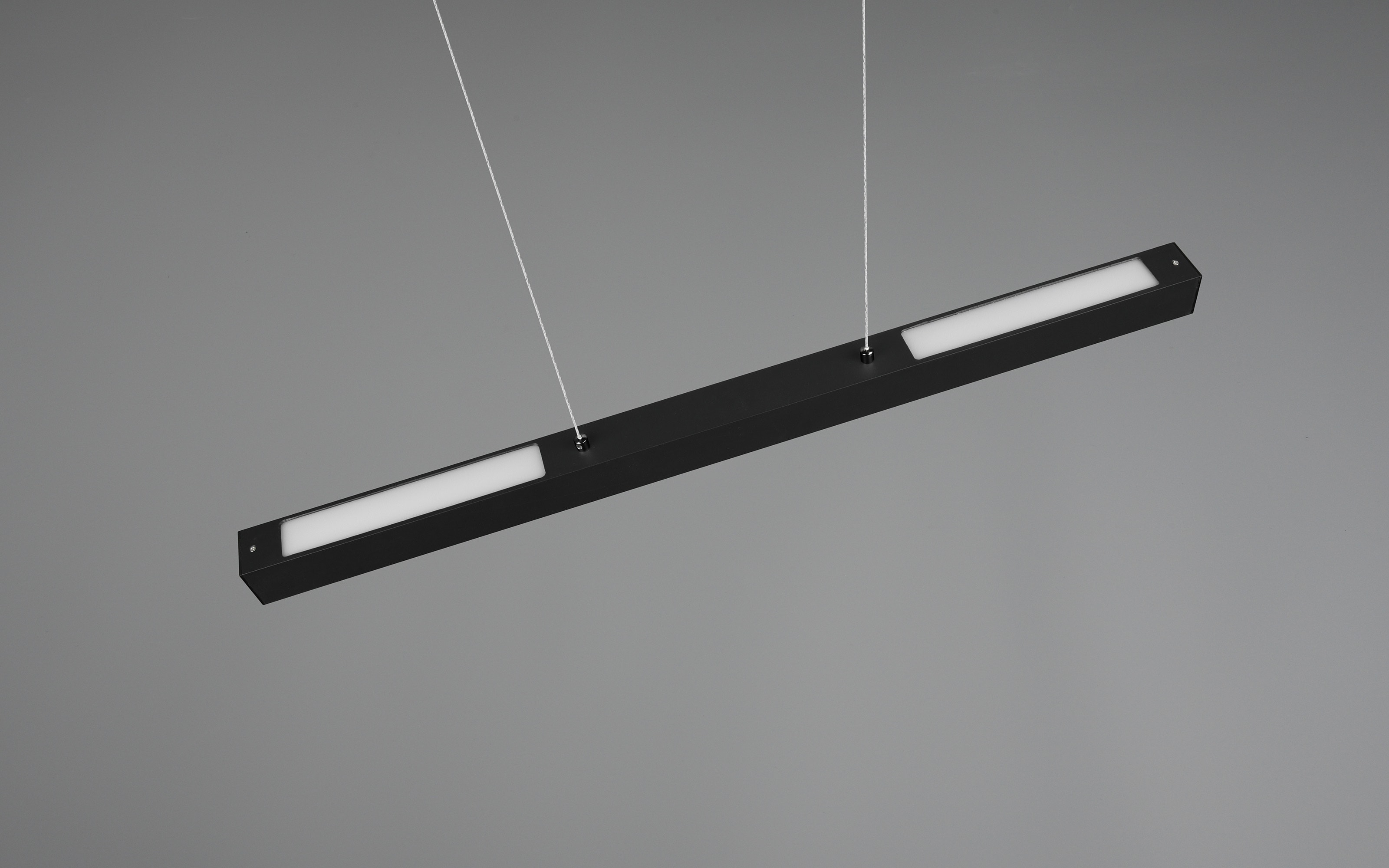 LED-Pendelleuchte DUOline in schwarz matt, 90 cm
