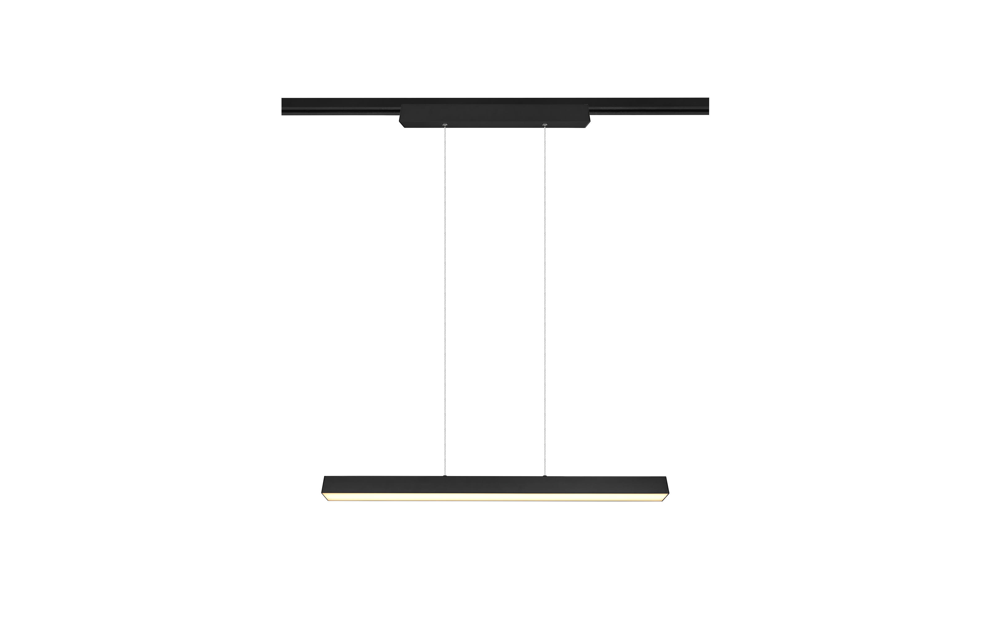 LED-Pendelleuchte DUOline in schwarz matt, 90 cm