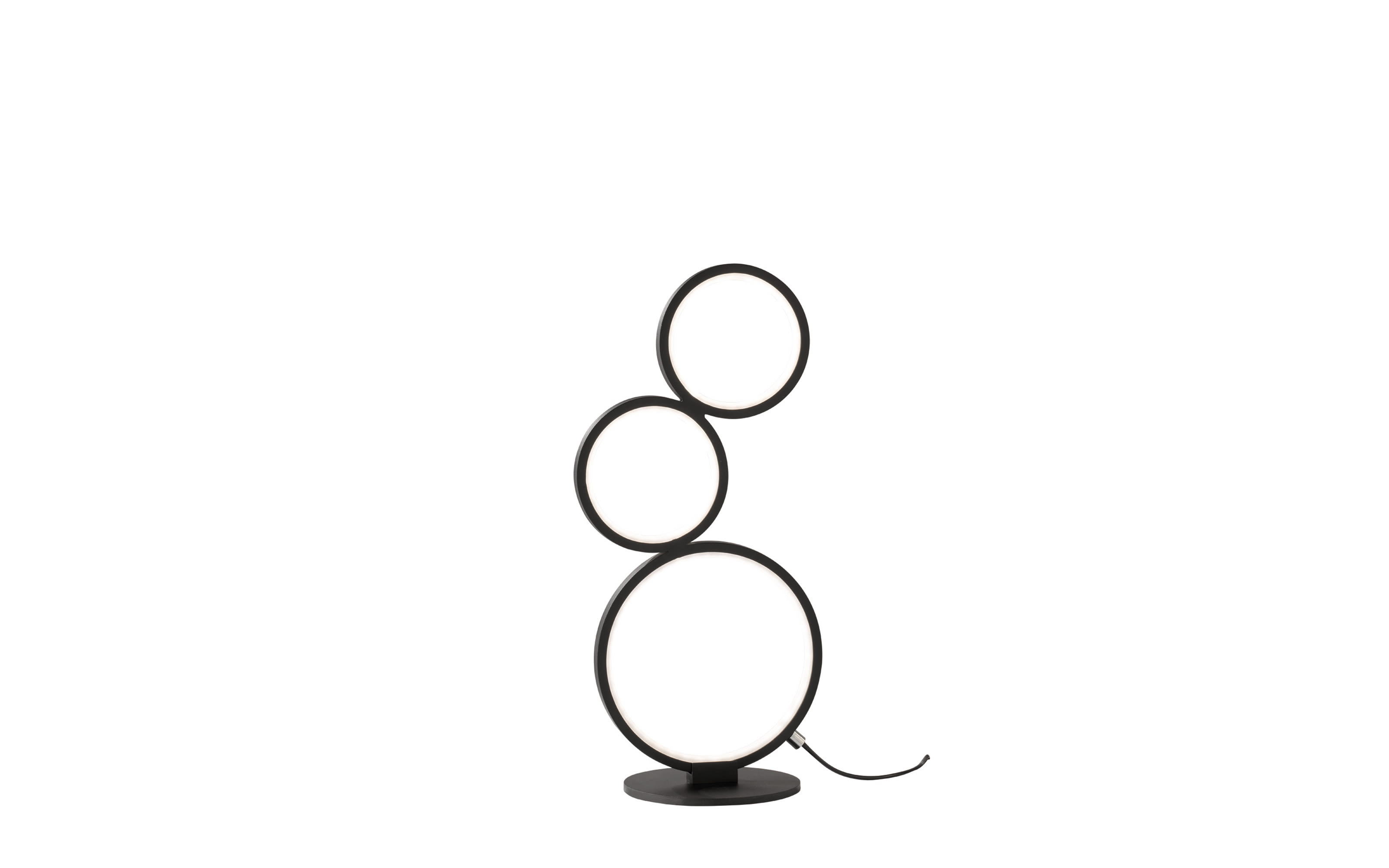 LED-Tischleuchte Rondo, schwarz, 45 cm