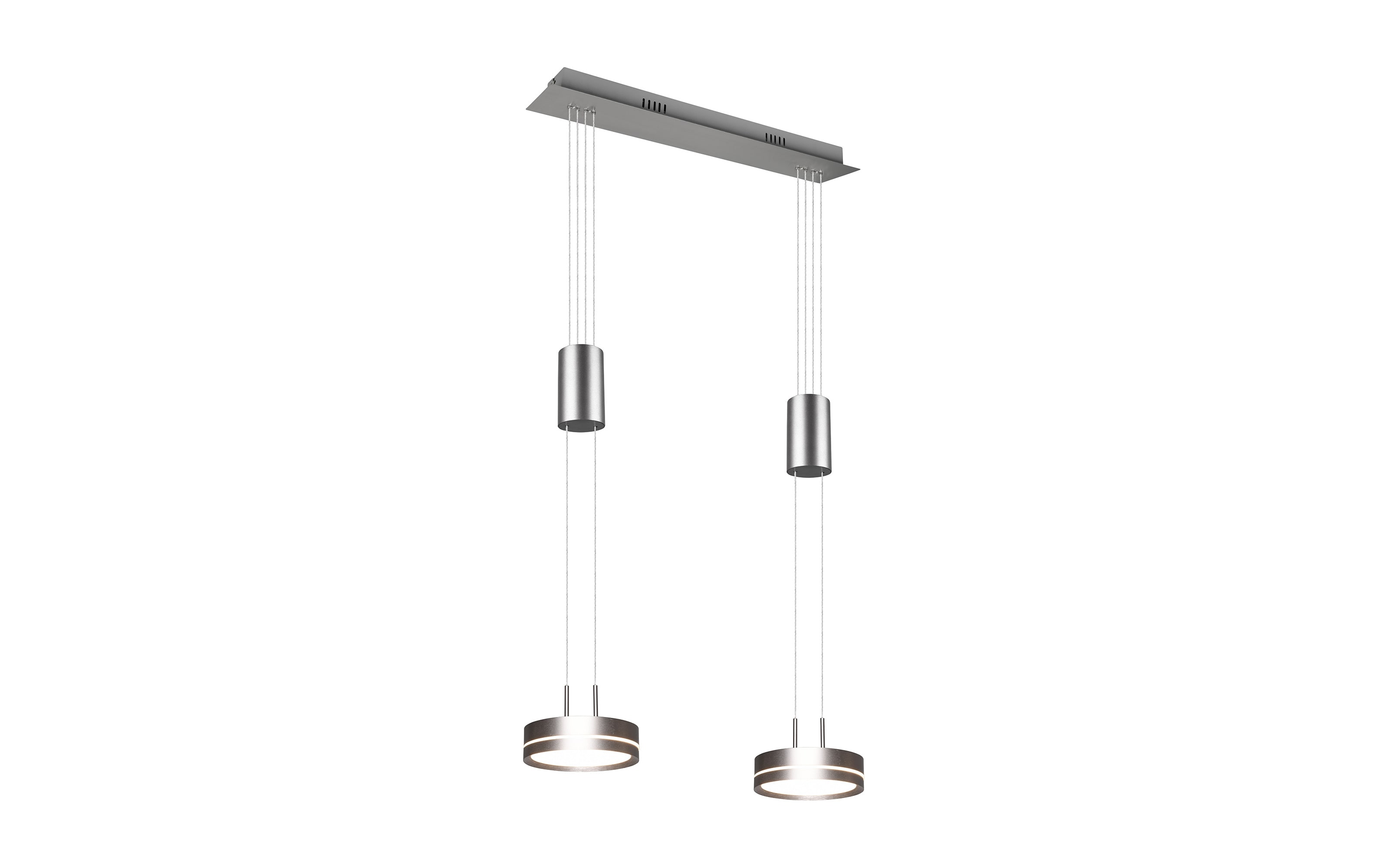 LED-Pendelleuchte Franklin, nickel, 55 cm