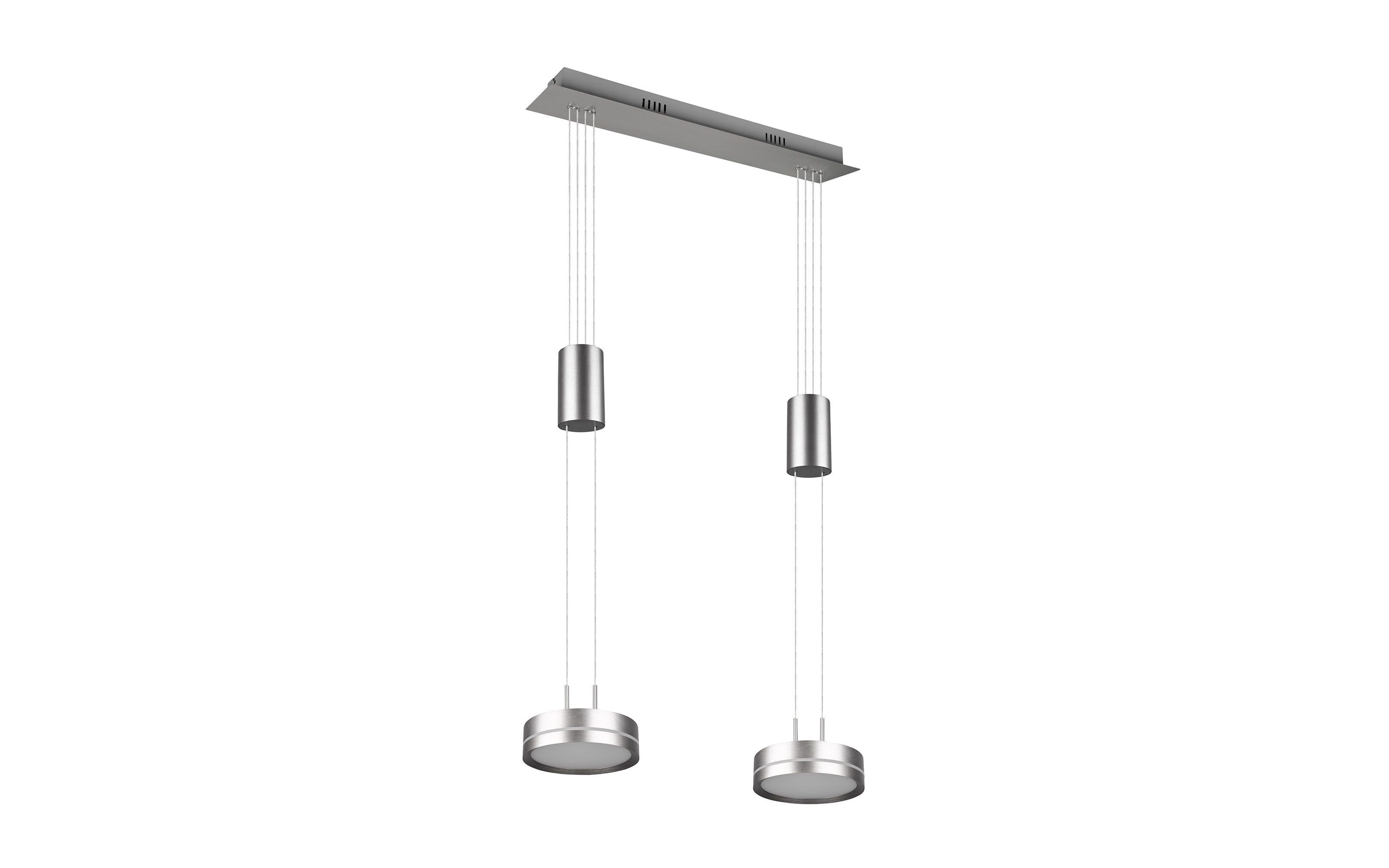 LED-Pendelleuchte Franklin, nickel, 55 cm