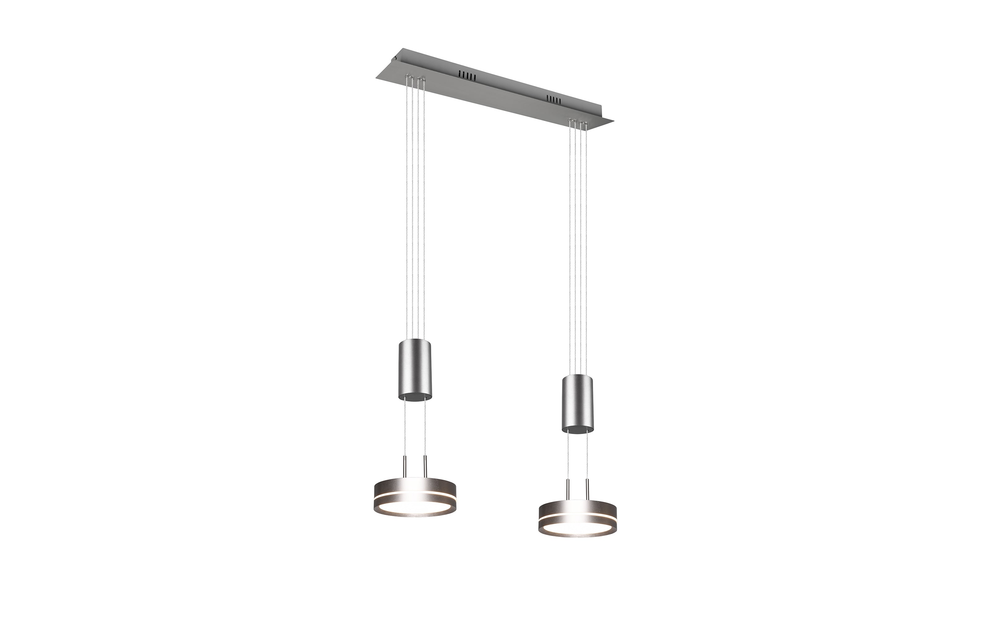 LED-Pendelleuchte Franklin, nickel, 55 cm