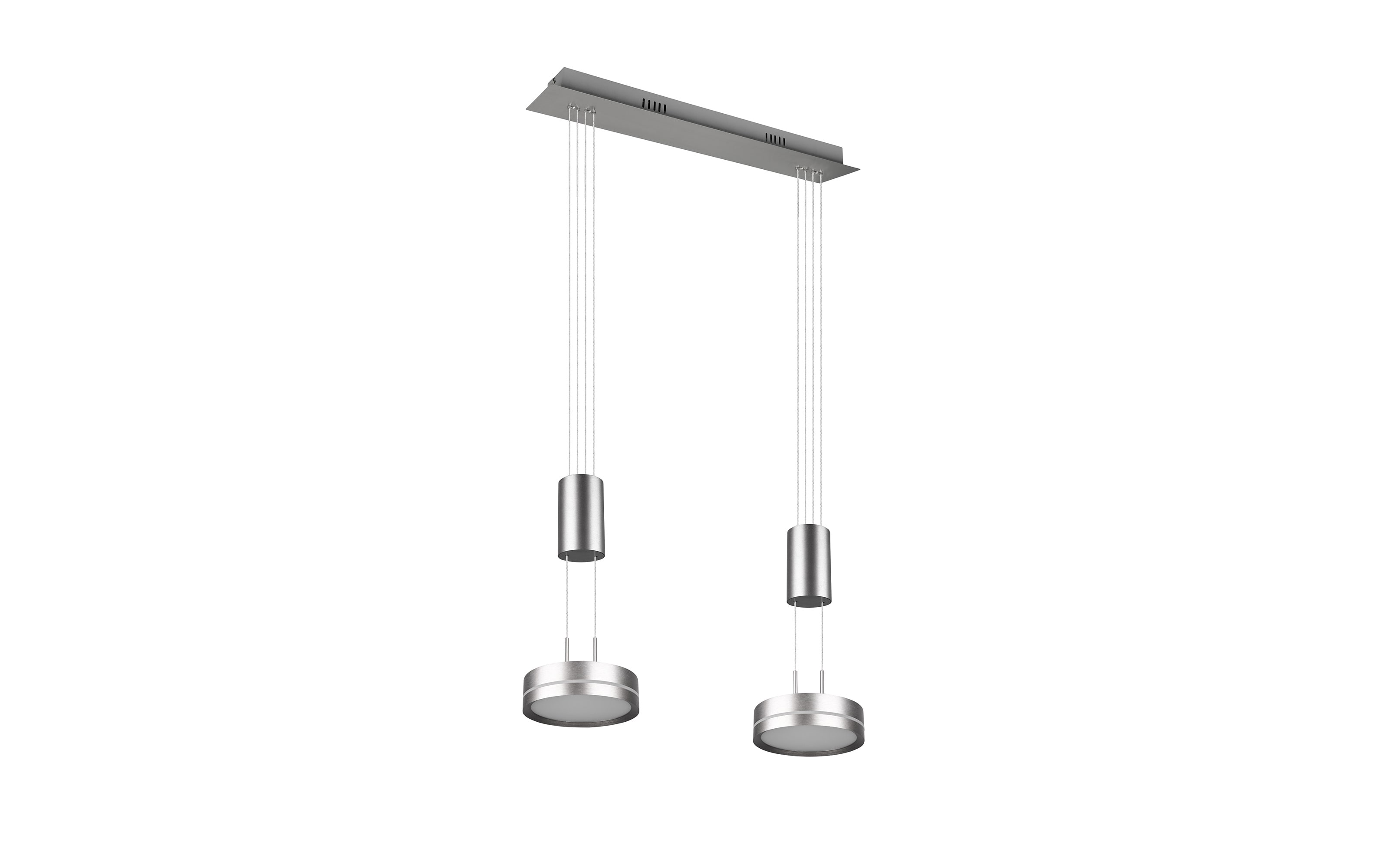 LED-Pendelleuchte Franklin, nickel, 55 cm