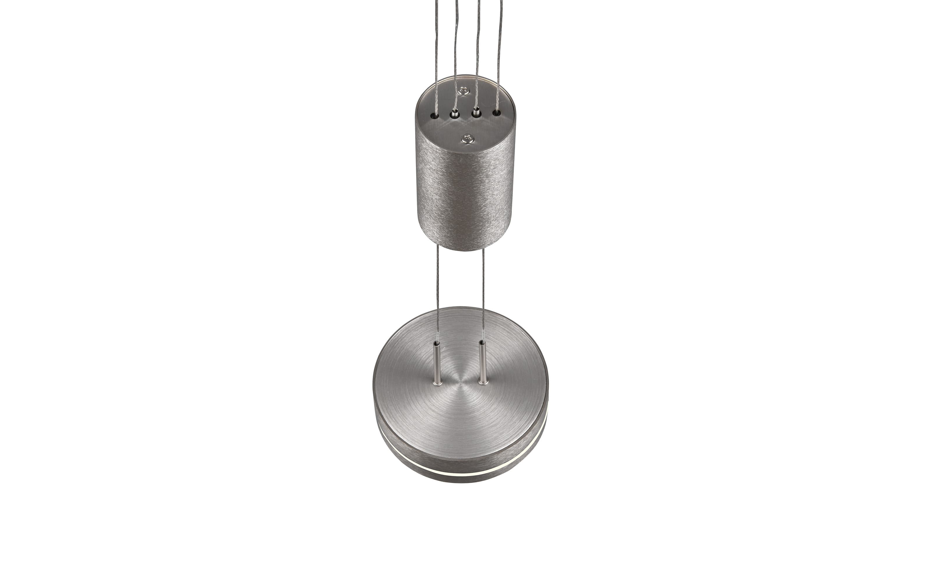 LED-Pendelleuchte Franklin, nickel matt, 14 cm