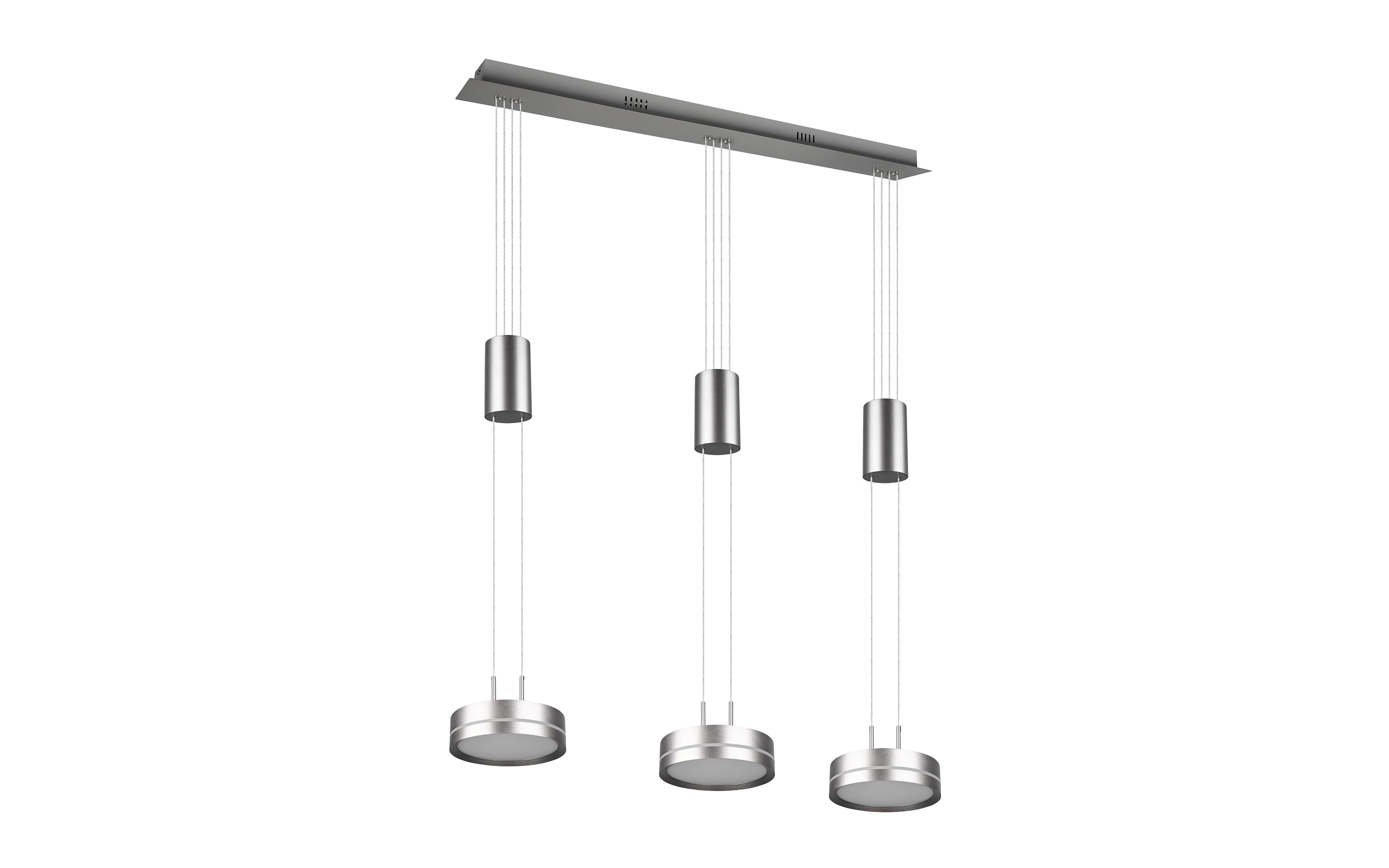 LED-Pendelleuchte Franklin, nickel matt, 85 cm