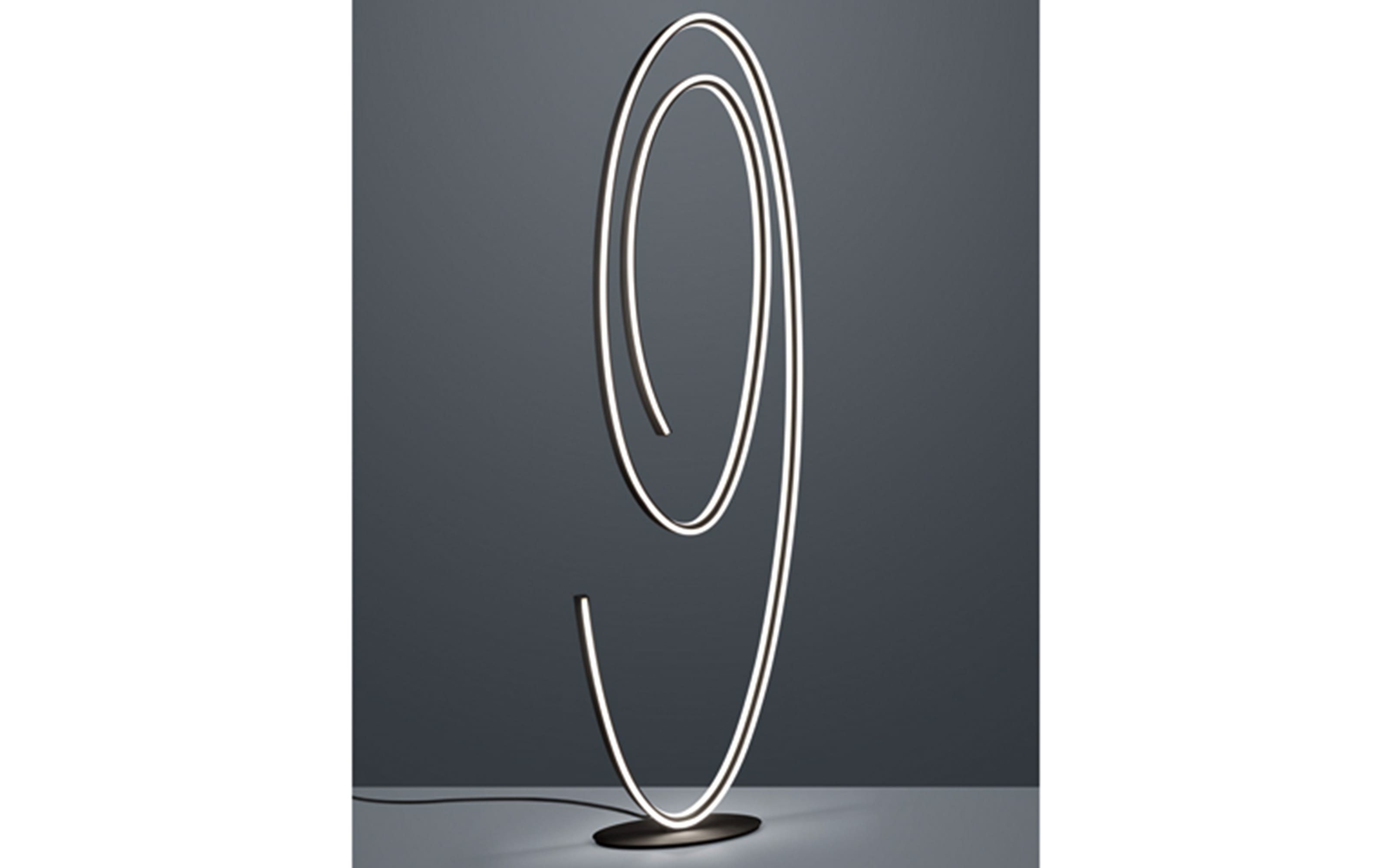 LED-Standleuchte Cinque Ciola, schwarz, 175 cm