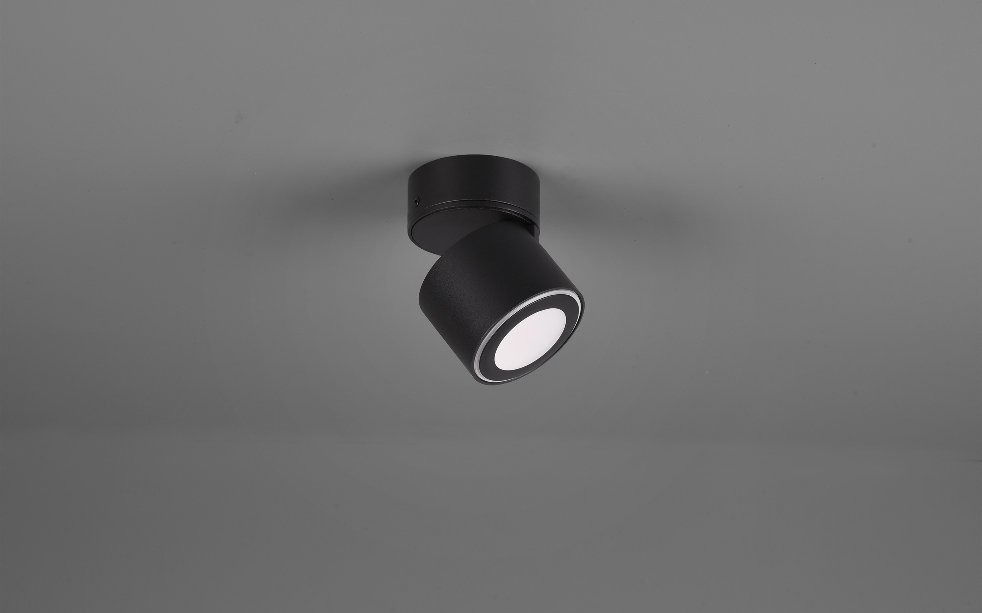 LED-Ein-/Aufbauspot Taurus, schwarz matt, 8 cm