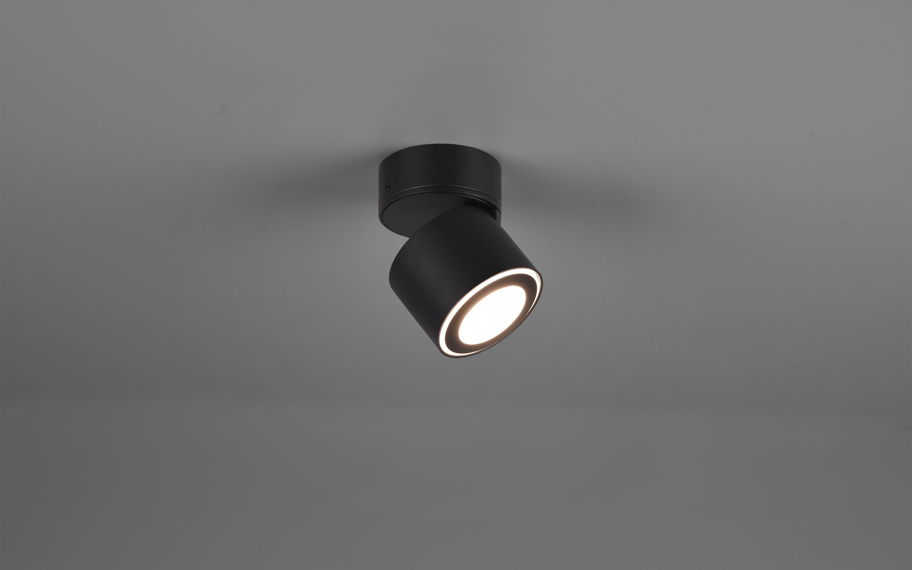LED-Ein-/Aufbauspot Taurus, schwarz matt, 8 cm