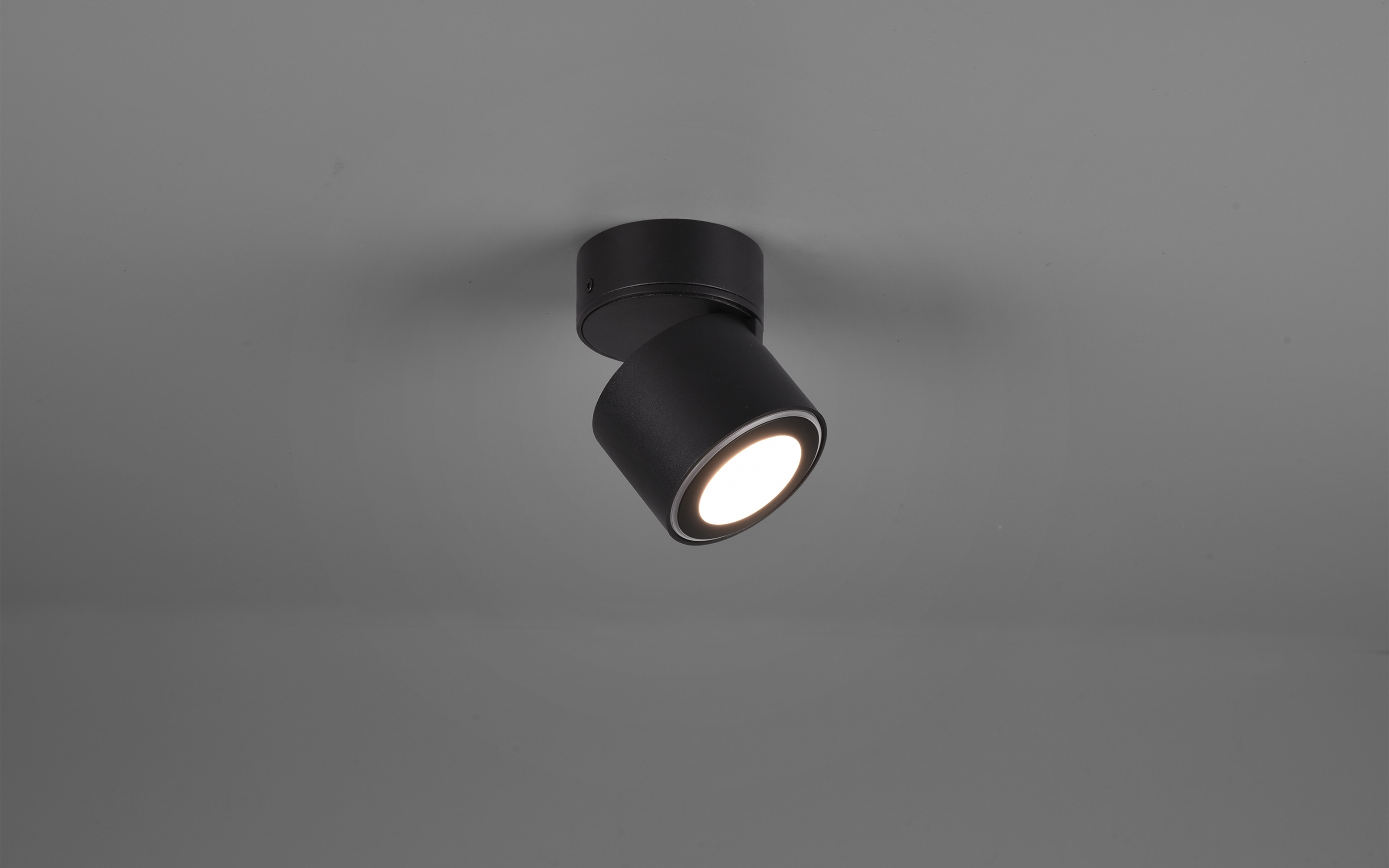 LED-Ein-/Aufbauspot Taurus, schwarz matt, 8 cm