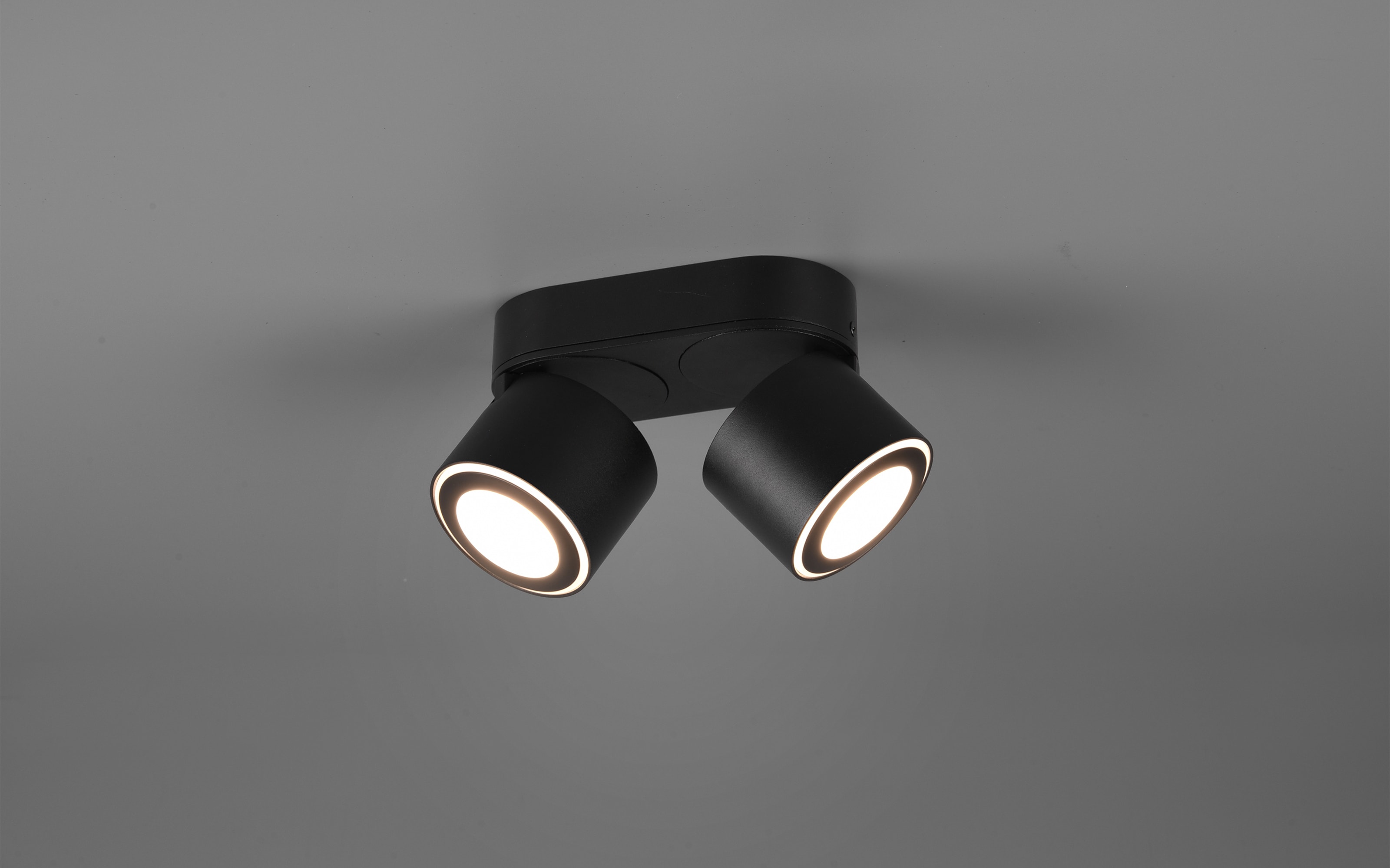 LED-Ein-/Aufbauspot Taurus, schwarz matt, 18 cm