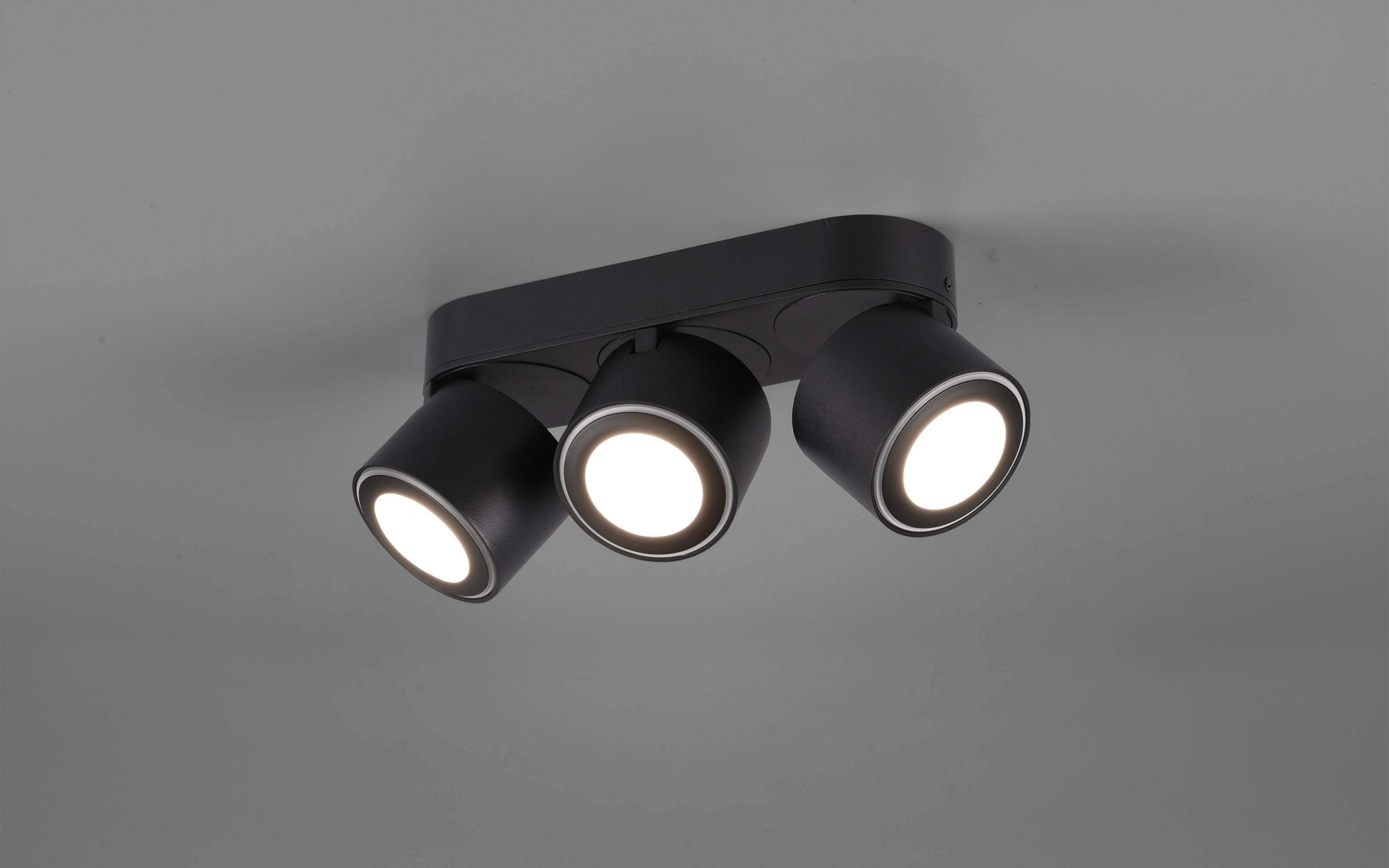 LED-Ein-/Aufbauspot Taurus, schwarz matt, 27 cm