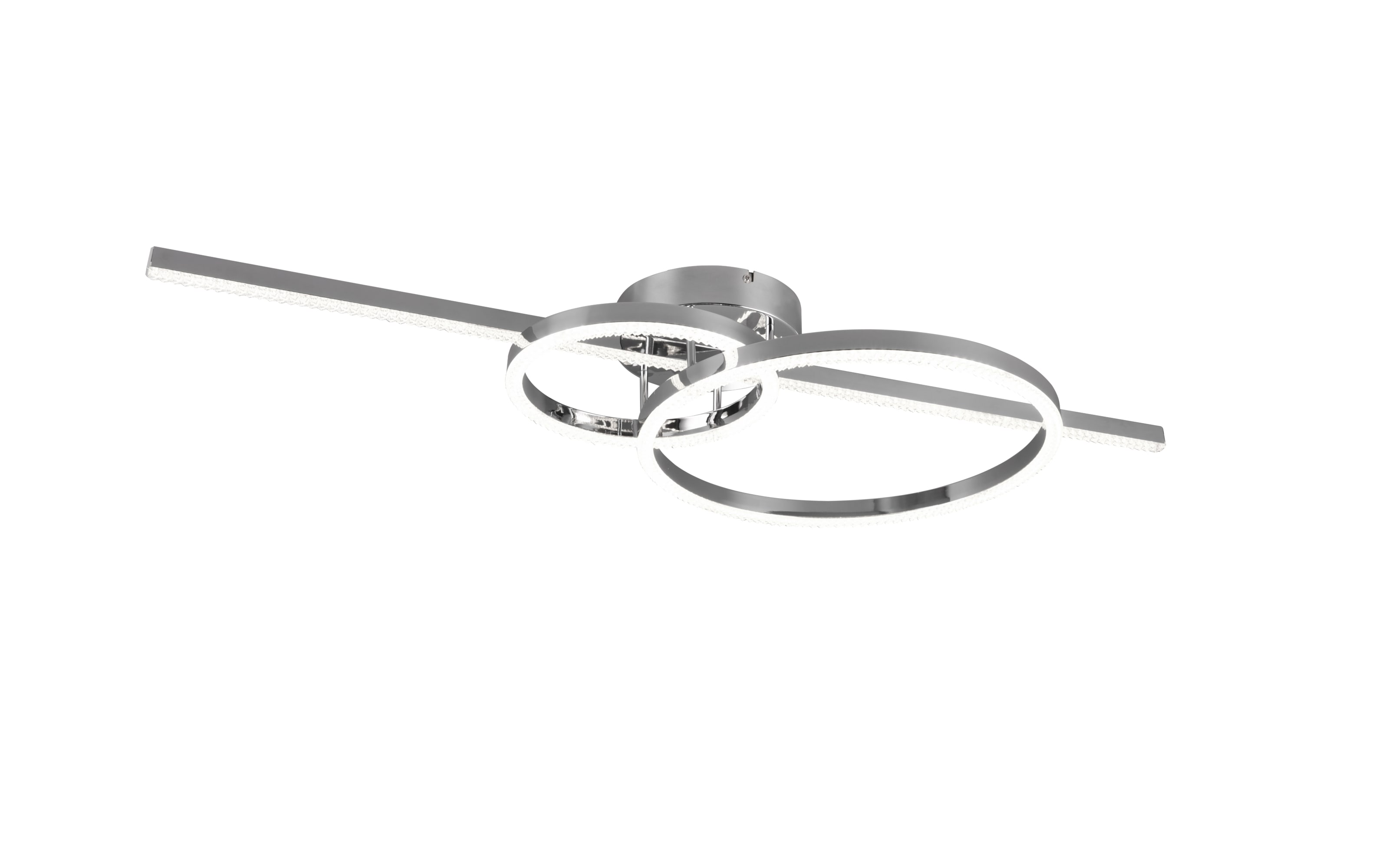 LED-Deckenleuchte Montilla, chrom mit Kristalloptik, 40 cm