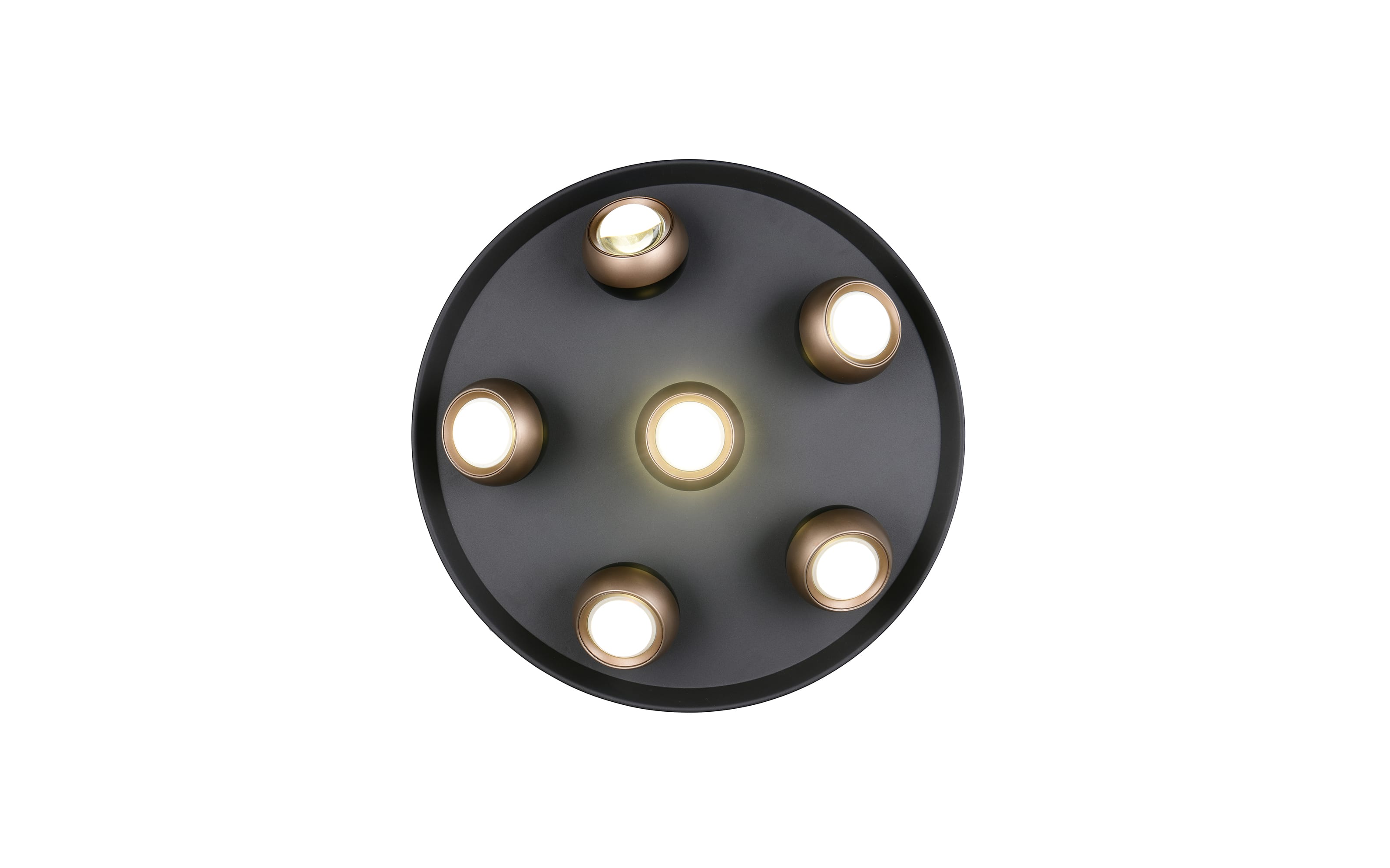 LED-Deckenleuchte Orbit, schwarz, 13,5 cm, inkl. Dimmfunktion