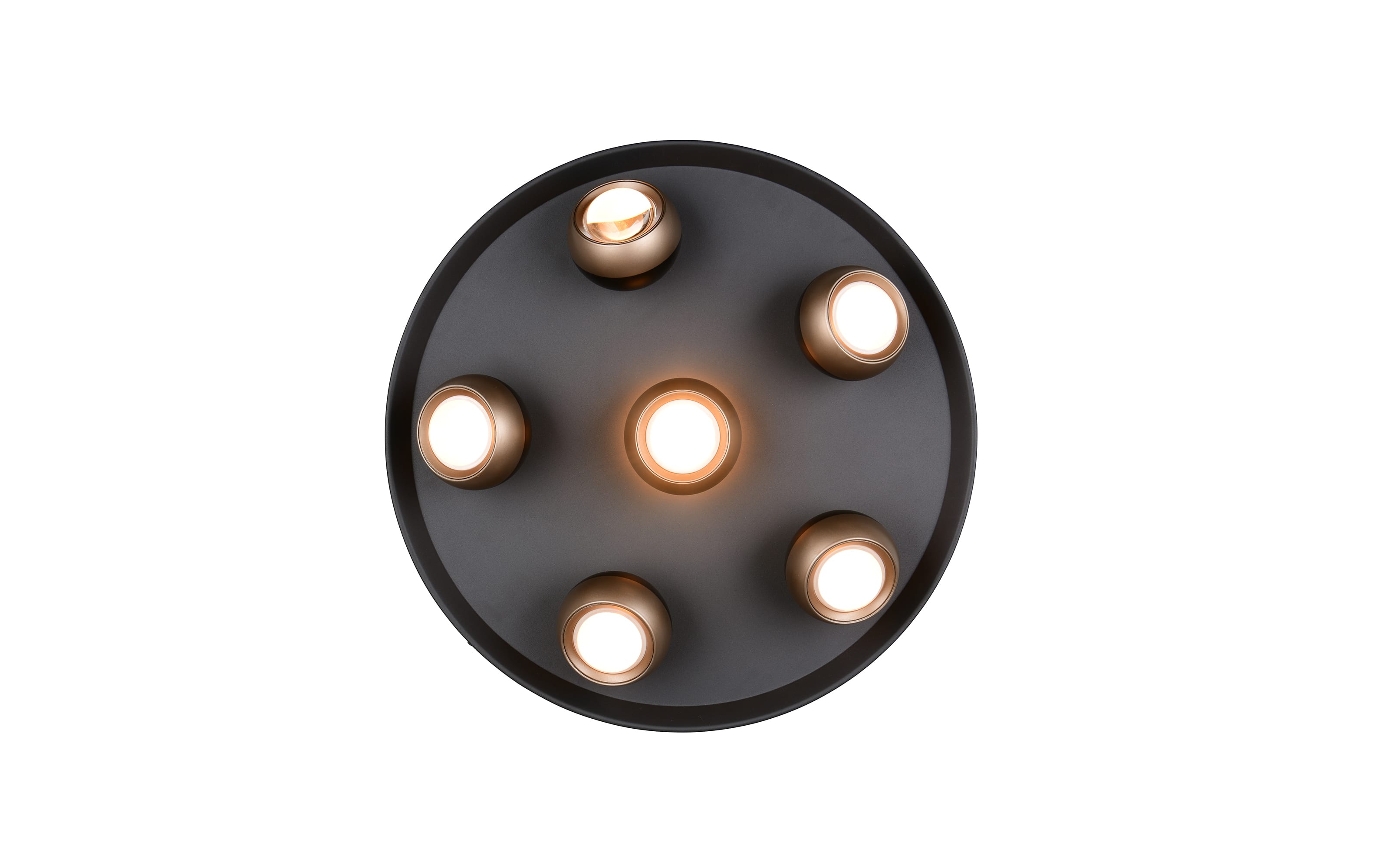 LED-Deckenleuchte Orbit, schwarz, 13,5 cm, inkl. Dimmfunktion