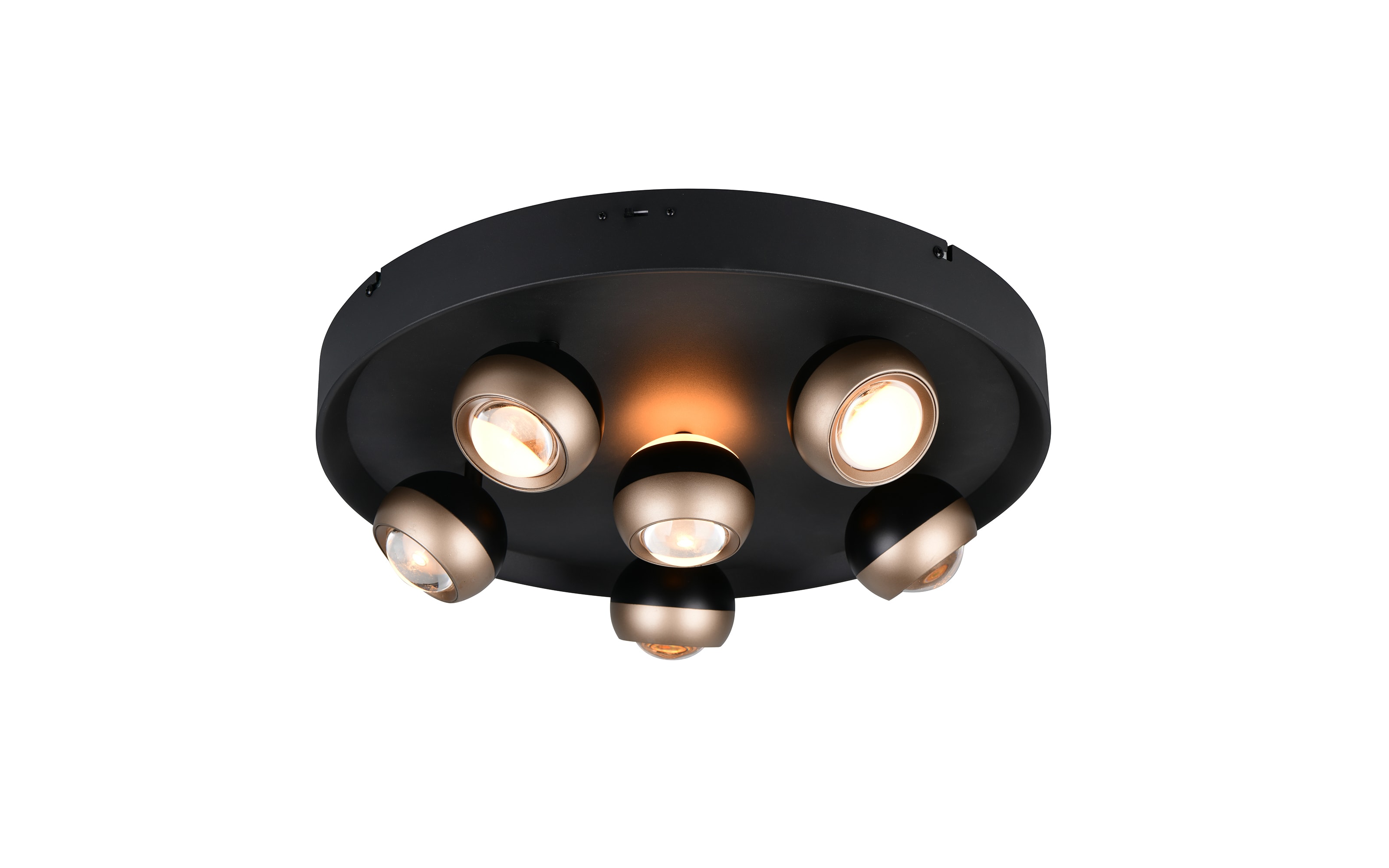 LED-Deckenleuchte Orbit, schwarz, 13,5 cm, inkl. Dimmfunktion