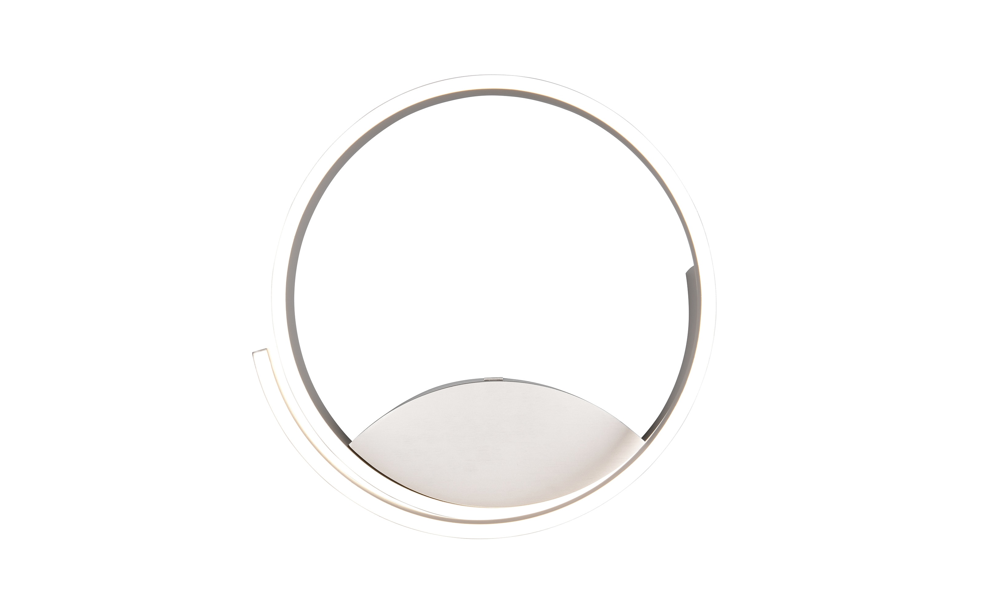 LED-Wandleuchte Cinque Cinardi, nickelfarbig, inkl. Dim to Warm Funktion