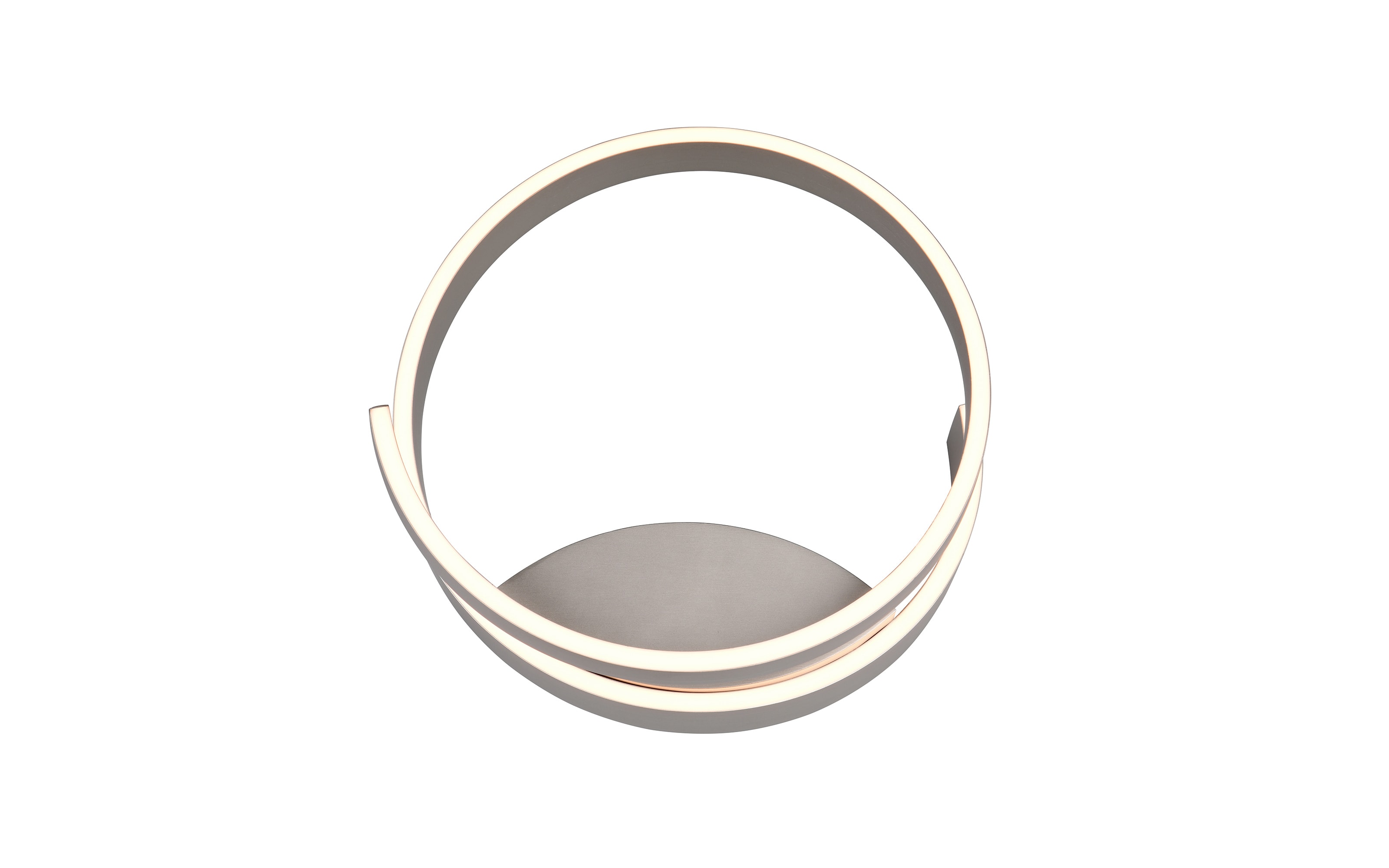 LED-Wandleuchte Cinque Cinardi, nickelfarbig, inkl. Dim to Warm Funktion