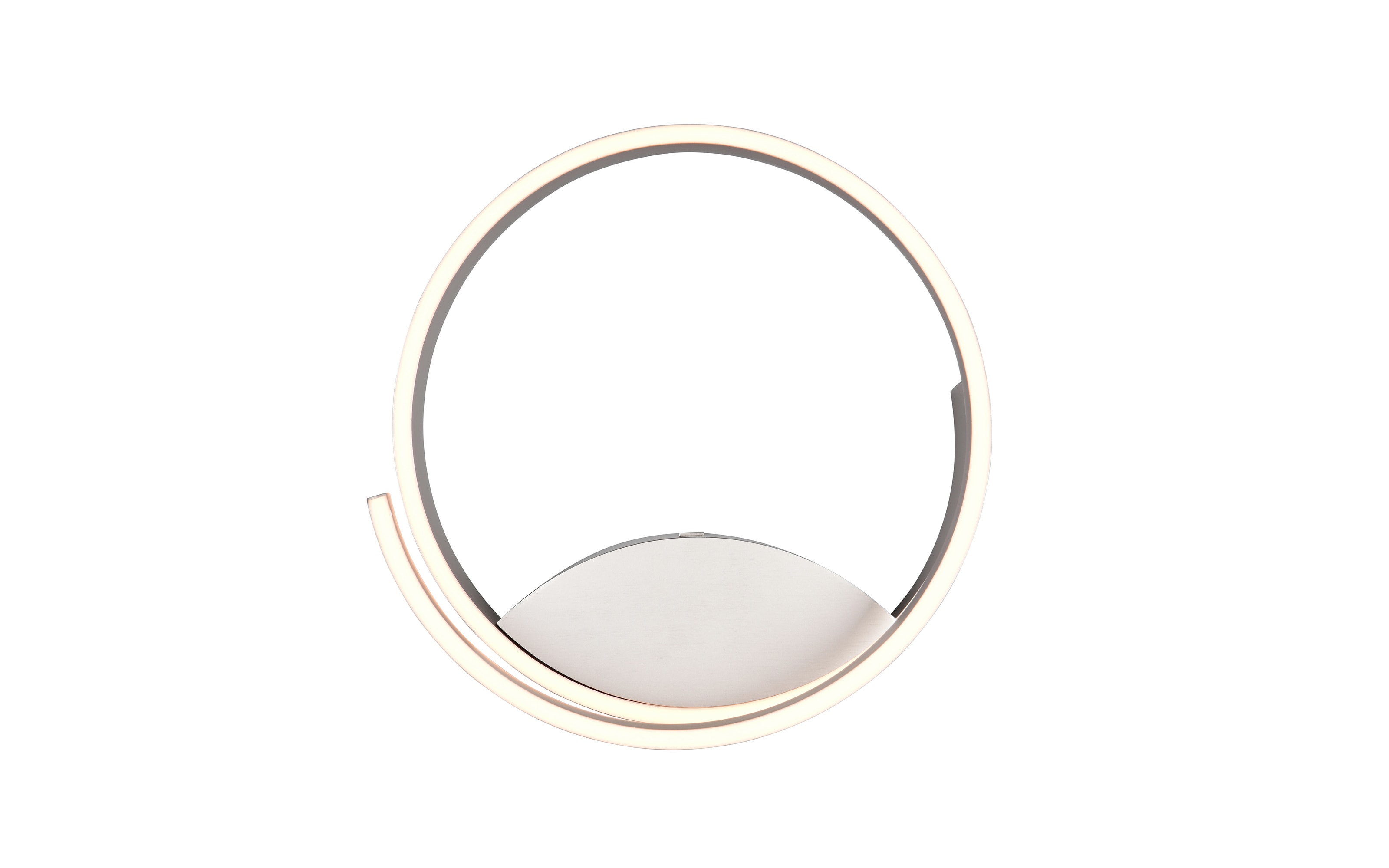 LED-Wandleuchte Cinque Cinardi, nickelfarbig, inkl. Dim to Warm Funktion