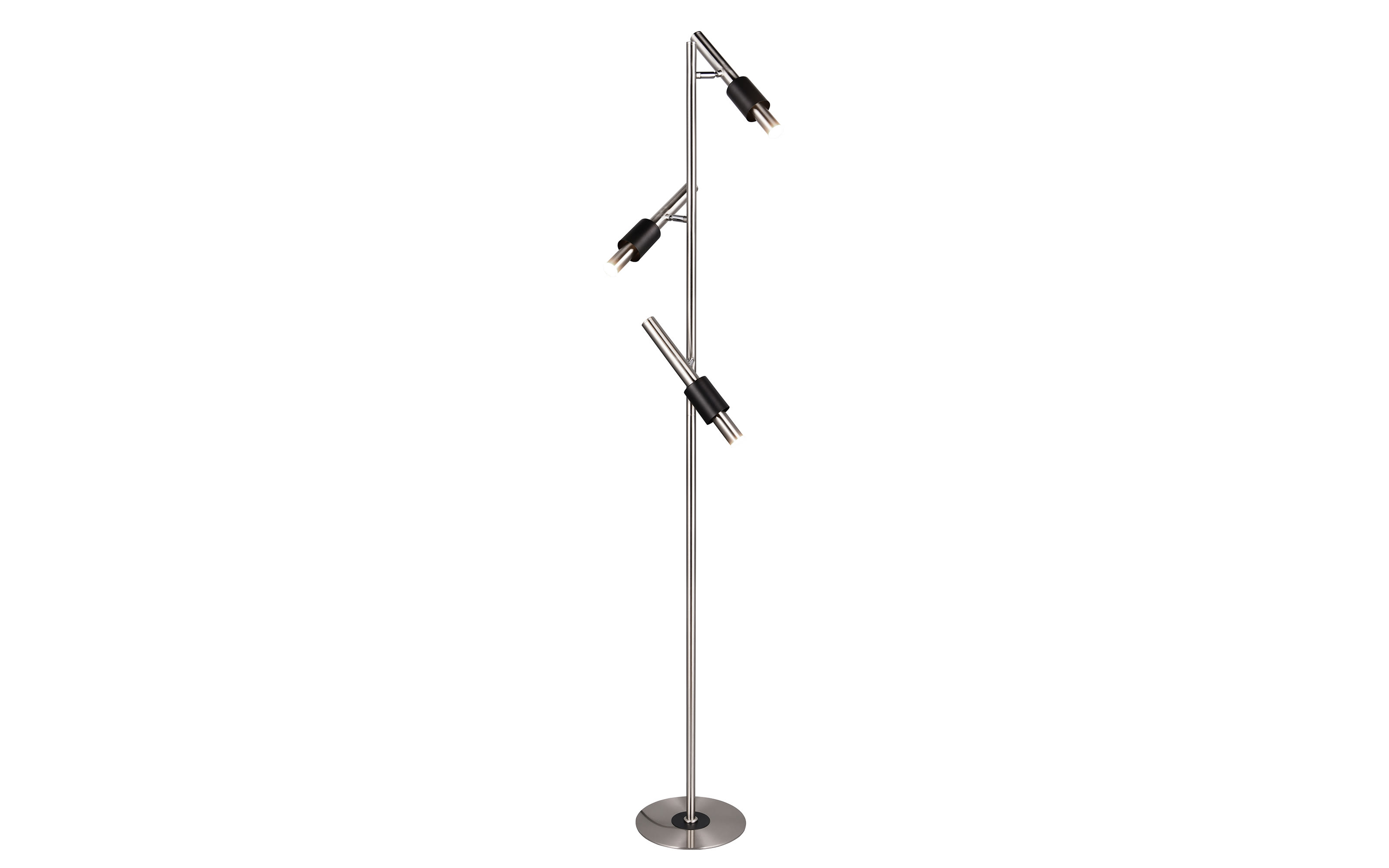 LED-Standleuchte CCT Ikaris, nickel, 3-flammig