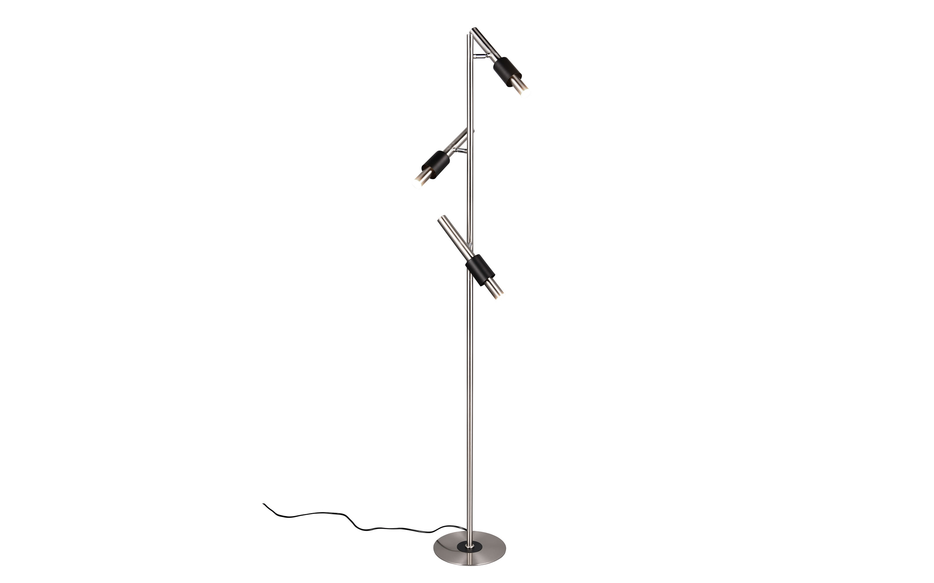 LED-Standleuchte CCT Ikaris, nickel, 3-flammig