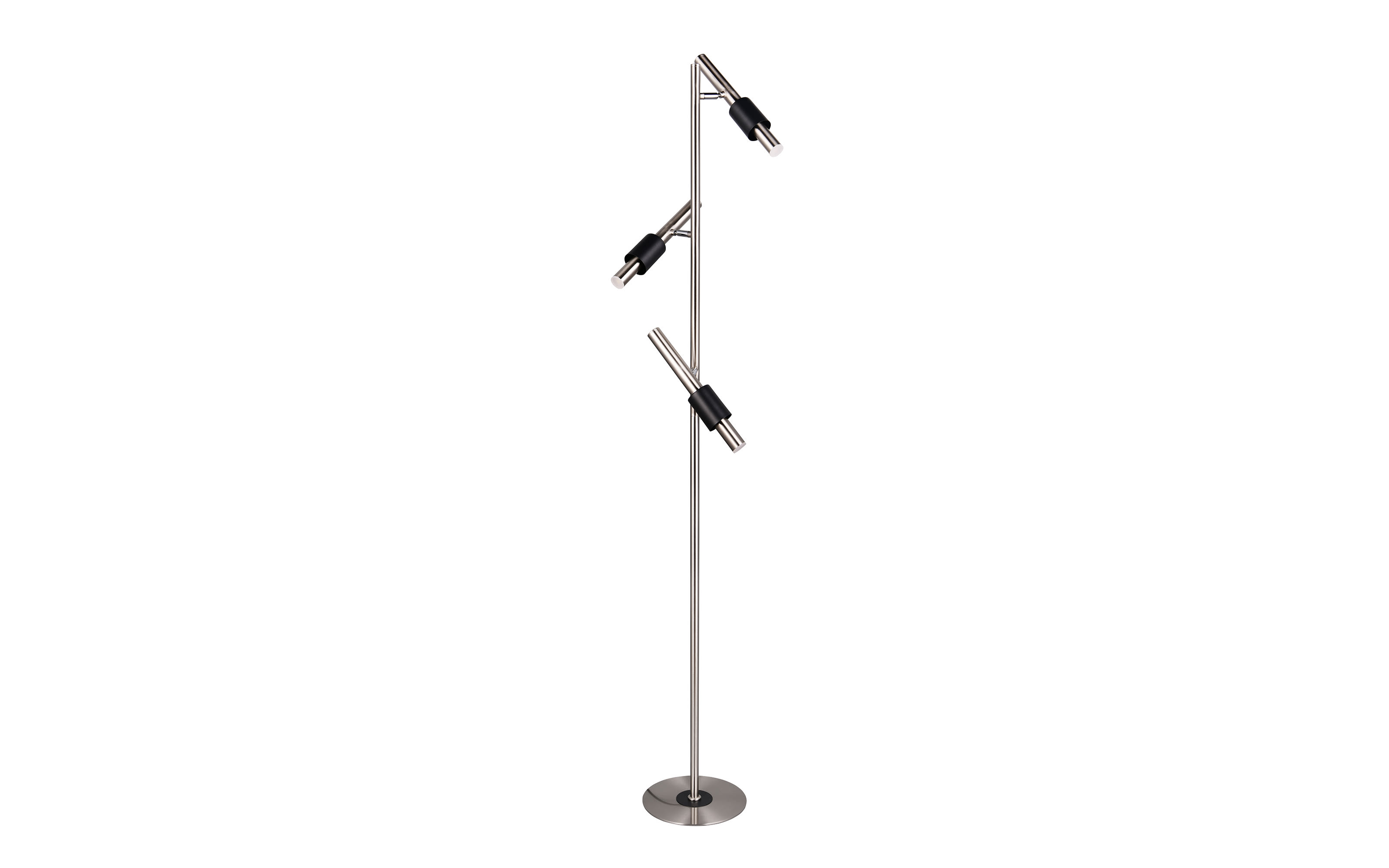 LED-Standleuchte CCT Ikaris, nickel, 3-flammig