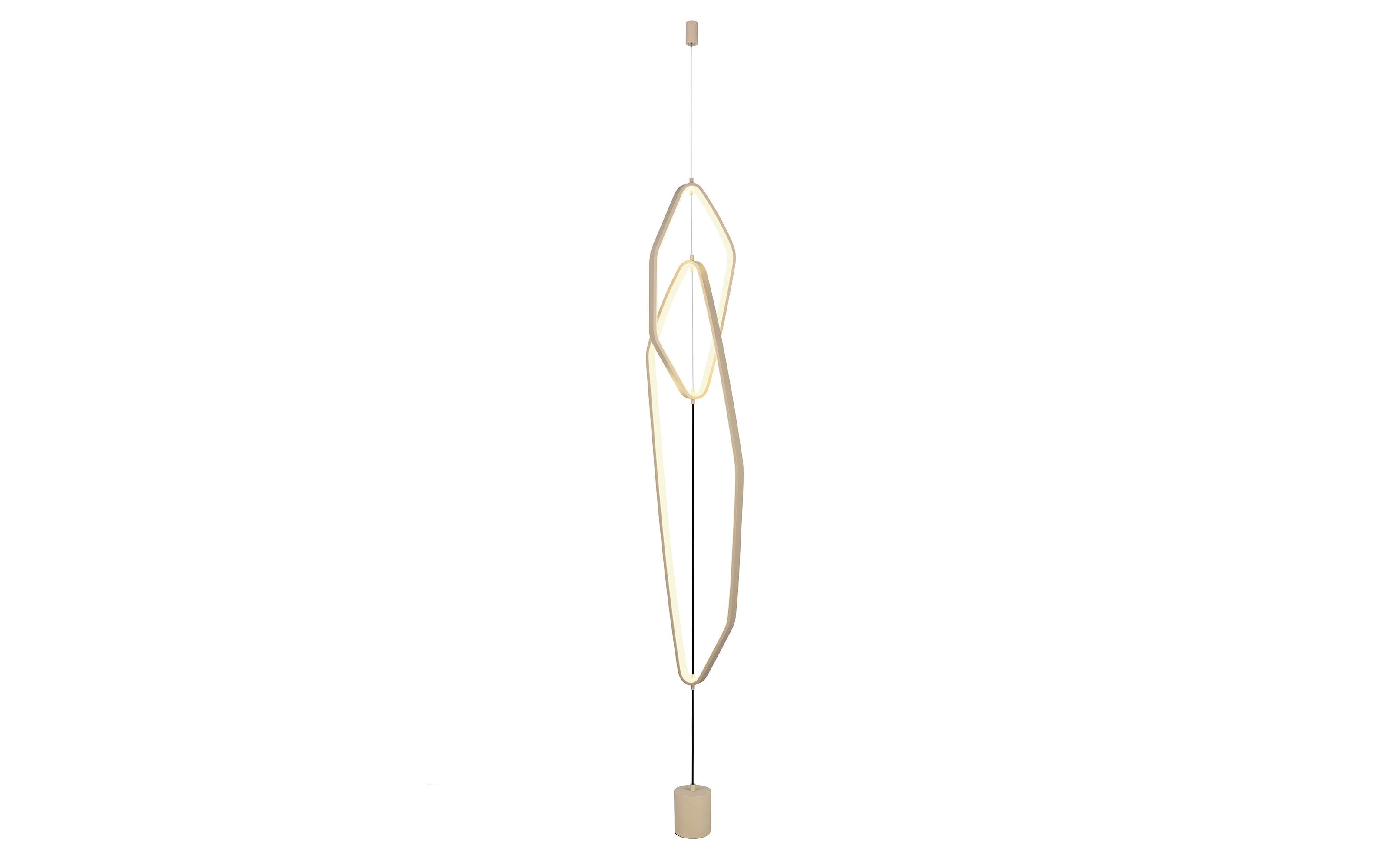 LED-Standleuchte Civasto, beige, inkl. Dimmfunktion