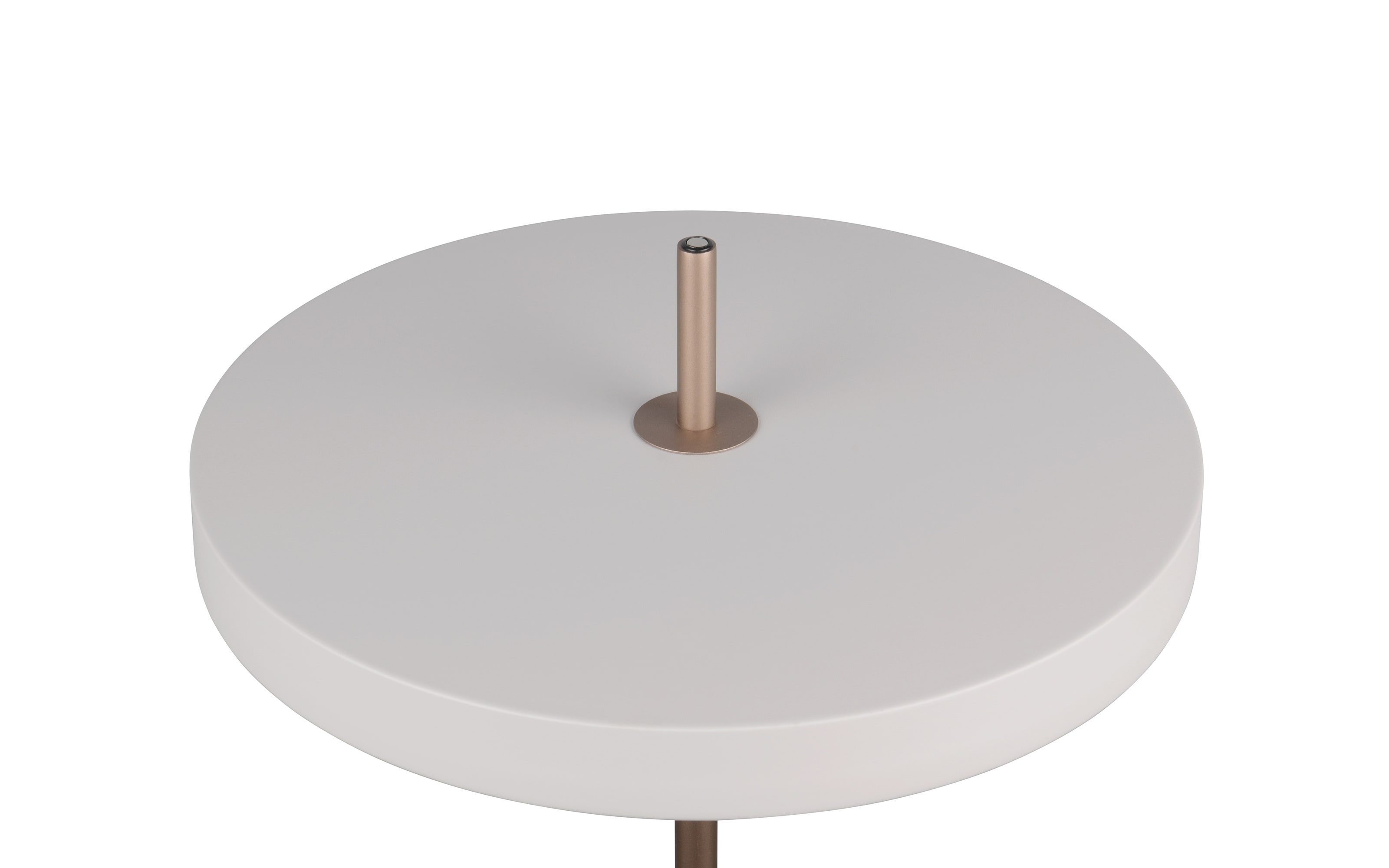 LED-Standleuchte Keaton, grau/coffee, inkl. Sensordimmer