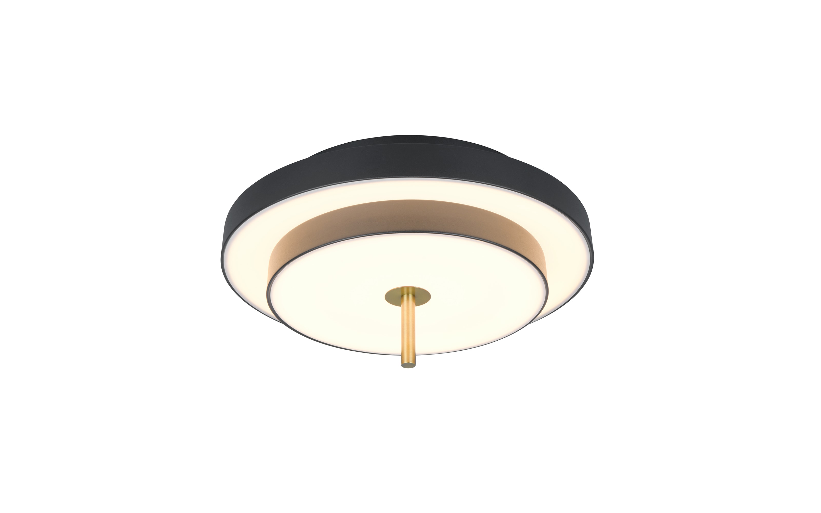 LED-Deckenleuchte Keaton, schwarz/gold, inkl. Switchdimmer