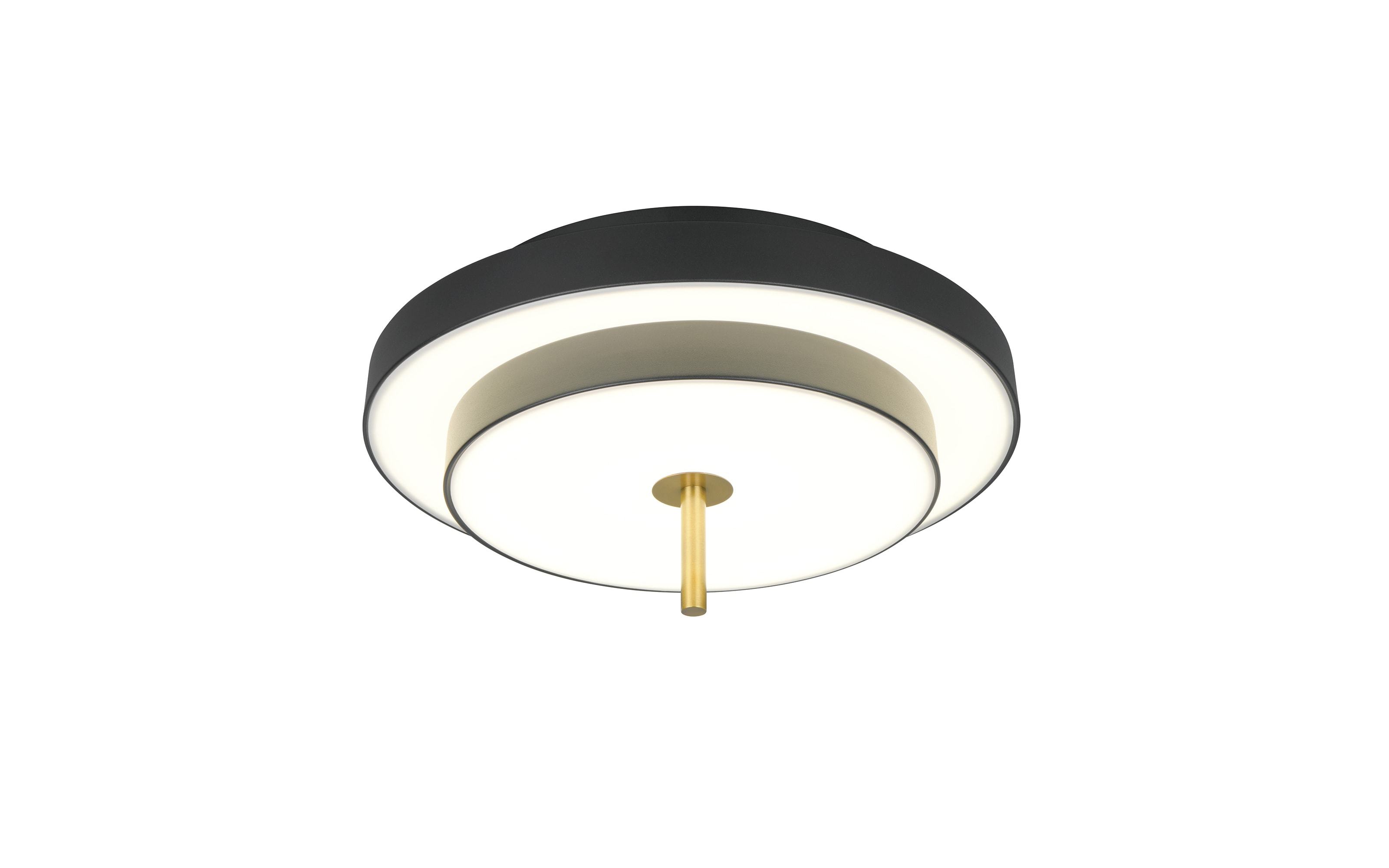 LED-Deckenleuchte Keaton, schwarz/gold, inkl. Switchdimmer