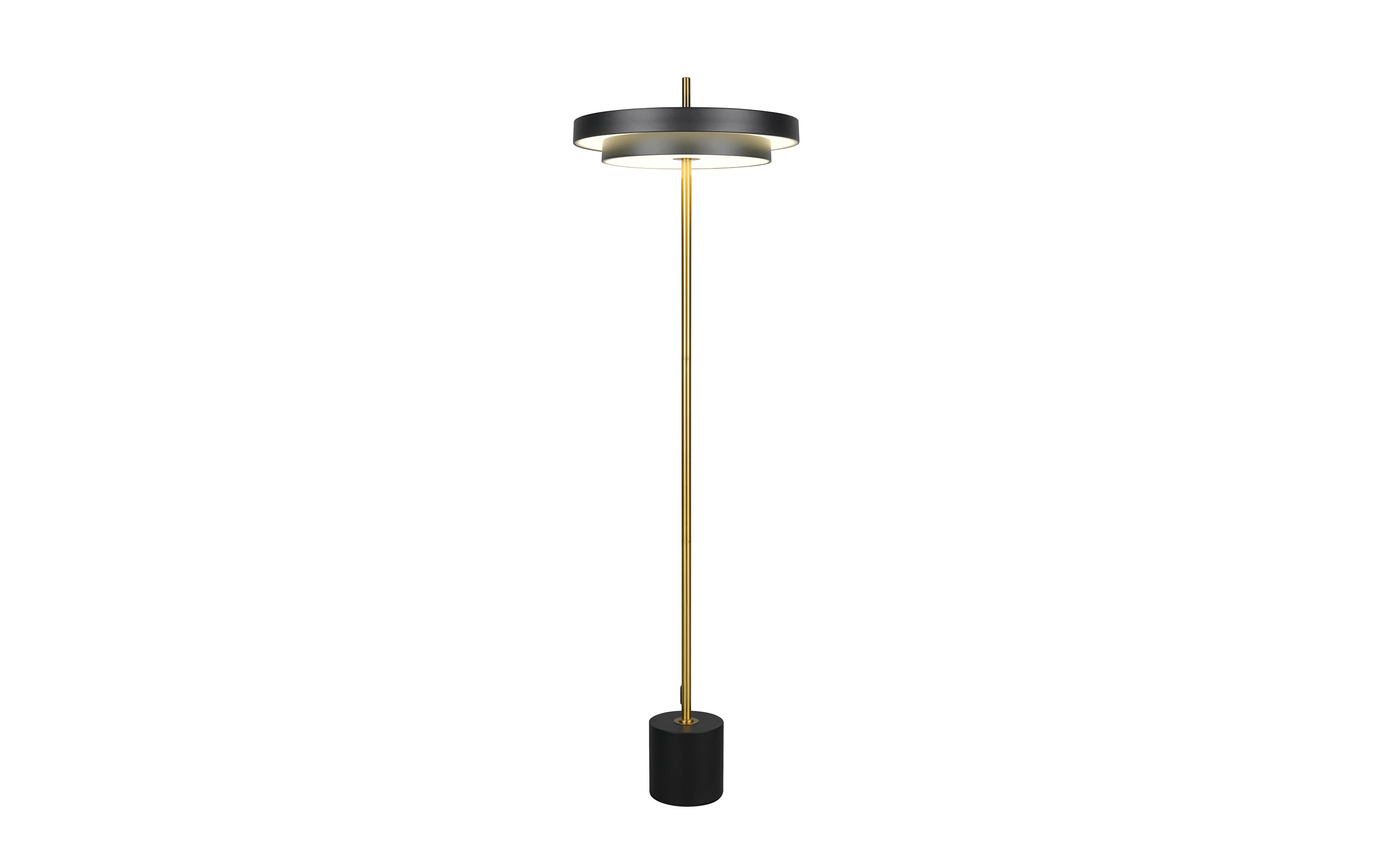 LED-Standleuchte Keaton, schwarz/gold, inkl. Sensordimmer