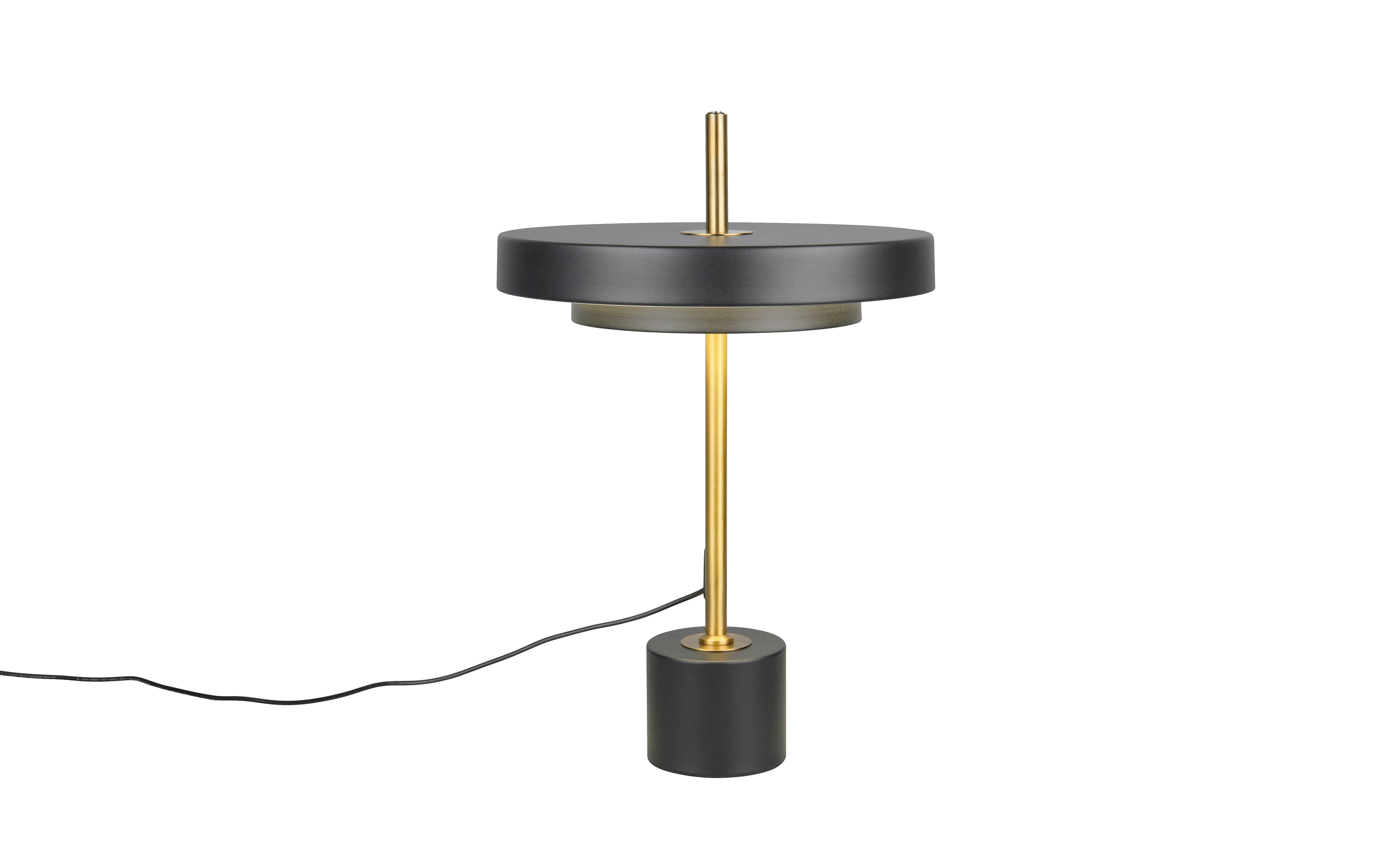LED-Tischleuchte Keaton, schwarz/gold, inkl. Sensordimmer