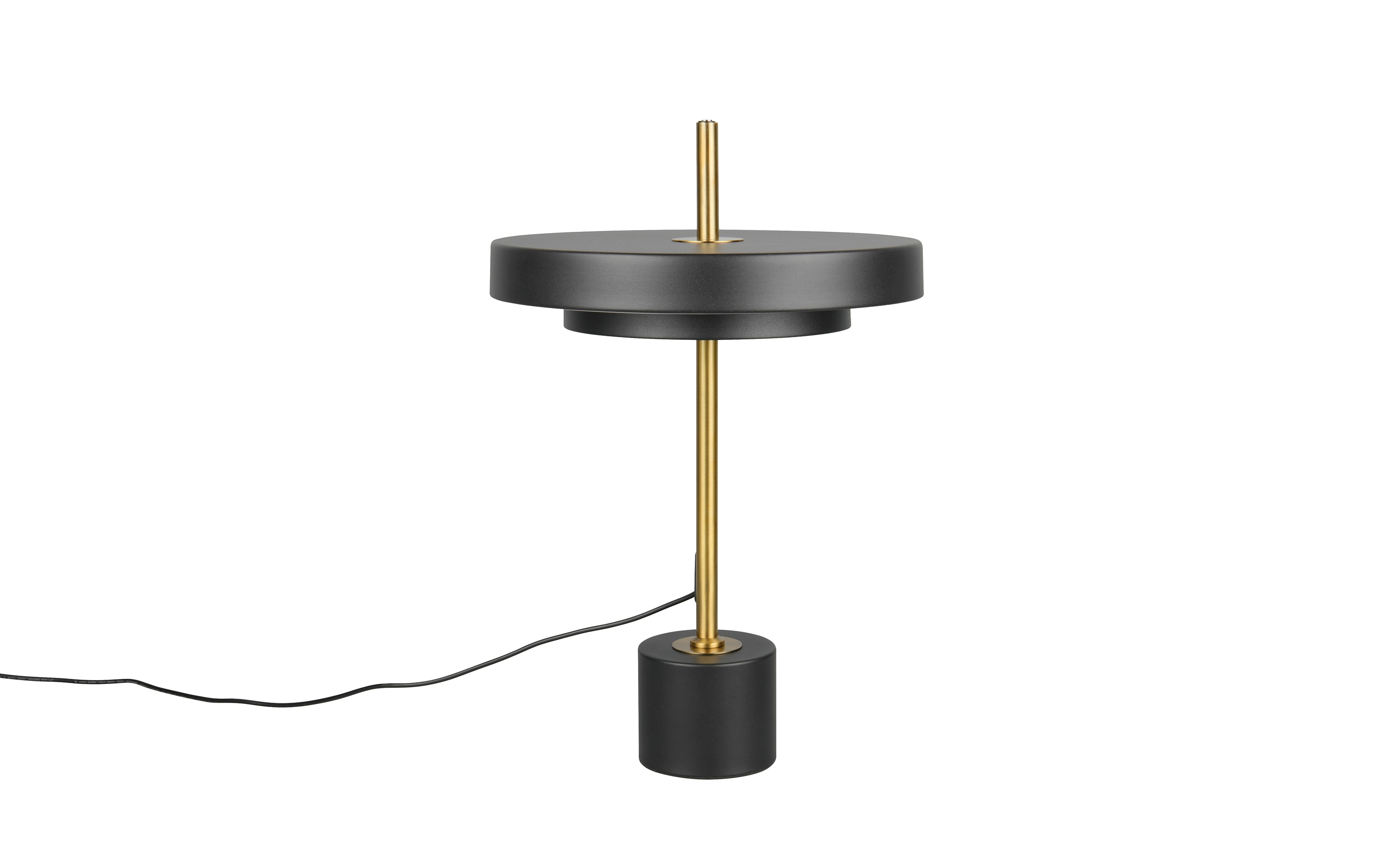 LED-Tischleuchte Keaton, schwarz/gold, inkl. Sensordimmer