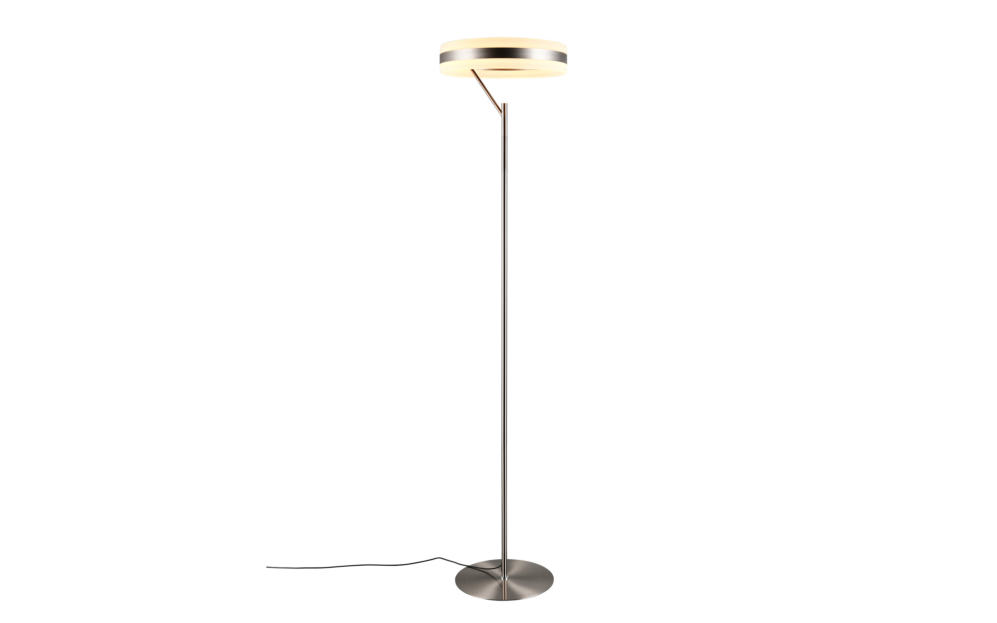 LED-Stehleuchte Dios, nickelfarbig