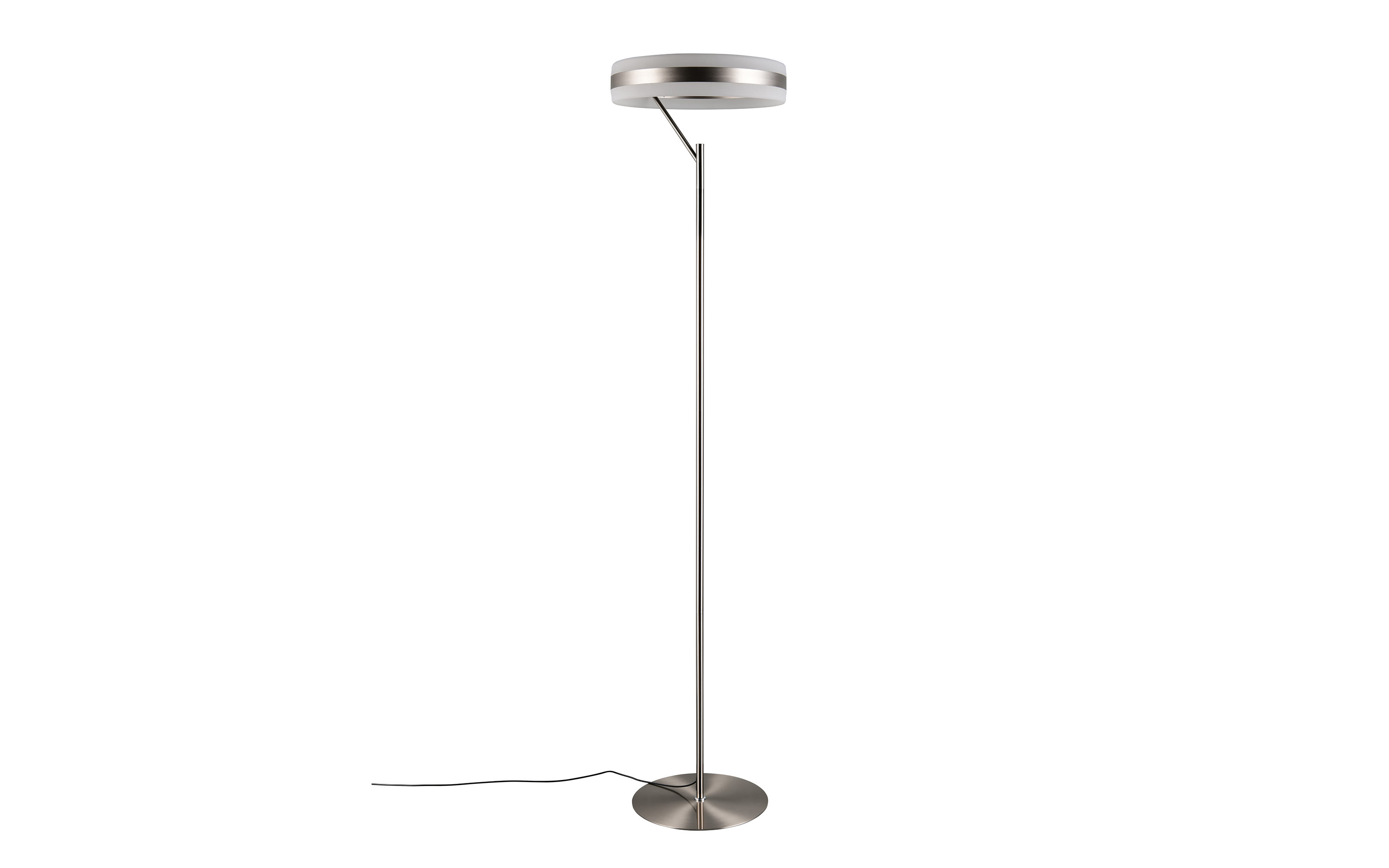 LED-Stehleuchte Dios, nickelfarbig