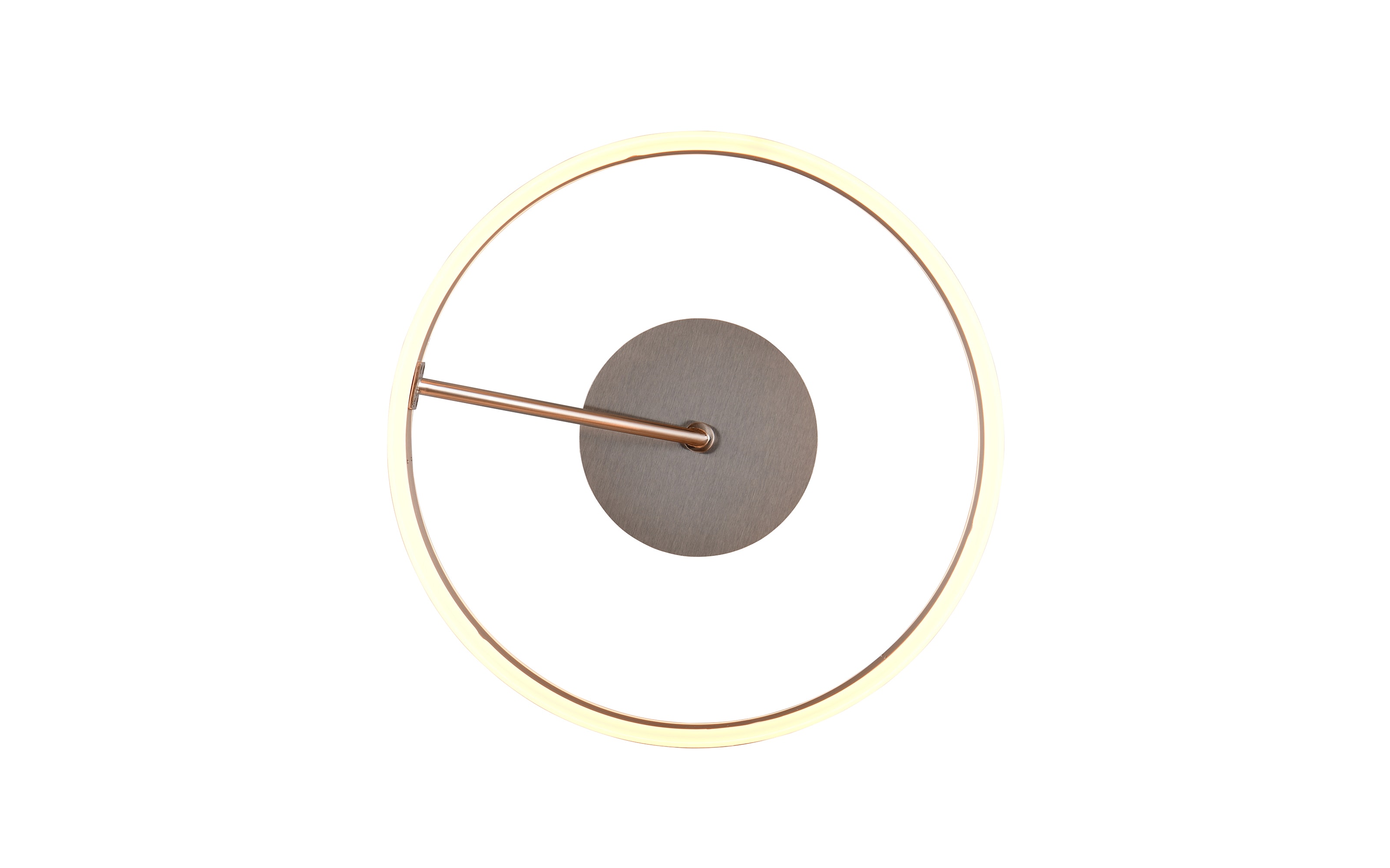 LED-Deckenleuchte Dios, nickelfarbig