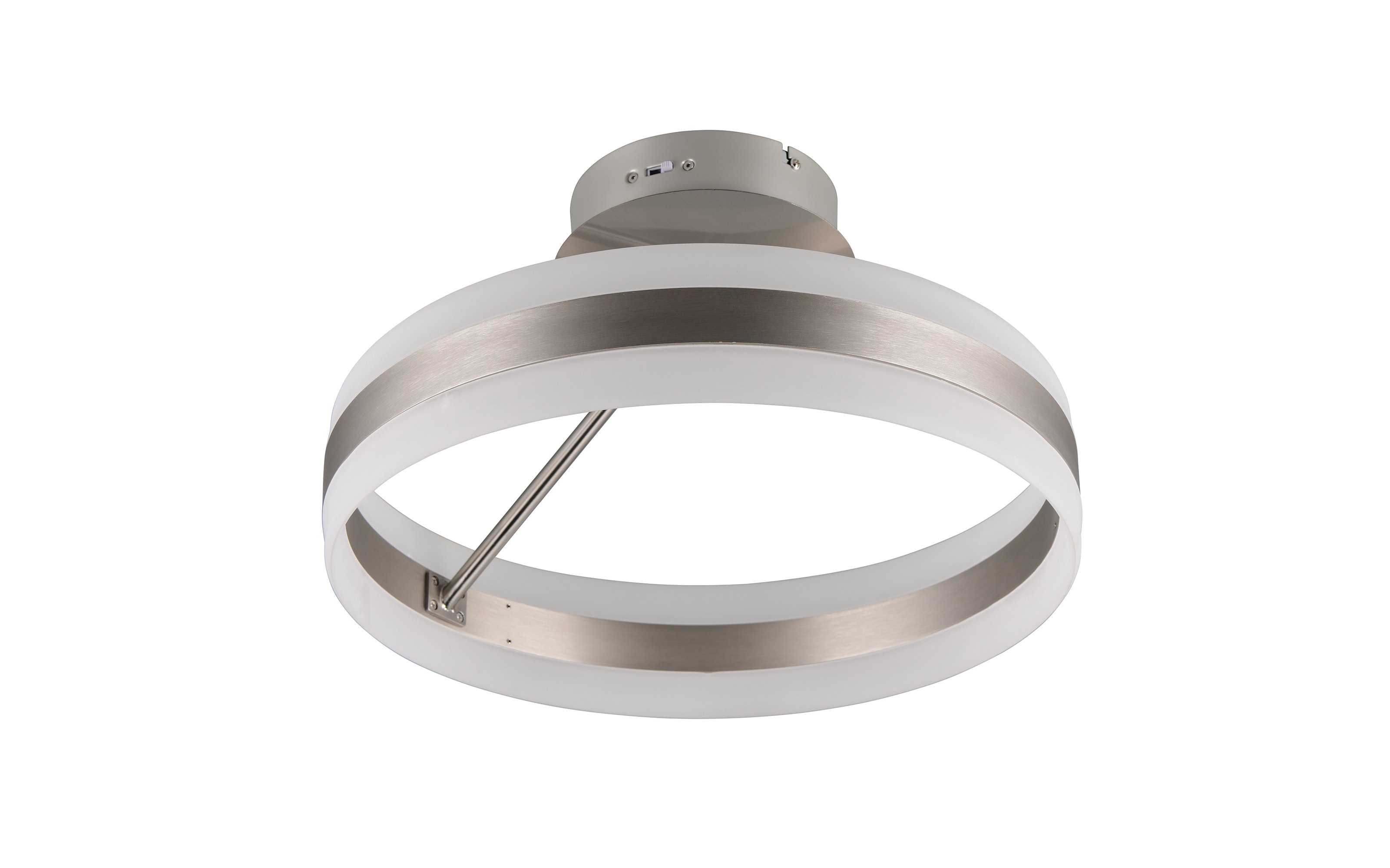 LED-Deckenleuchte Dios, nickelfarbig