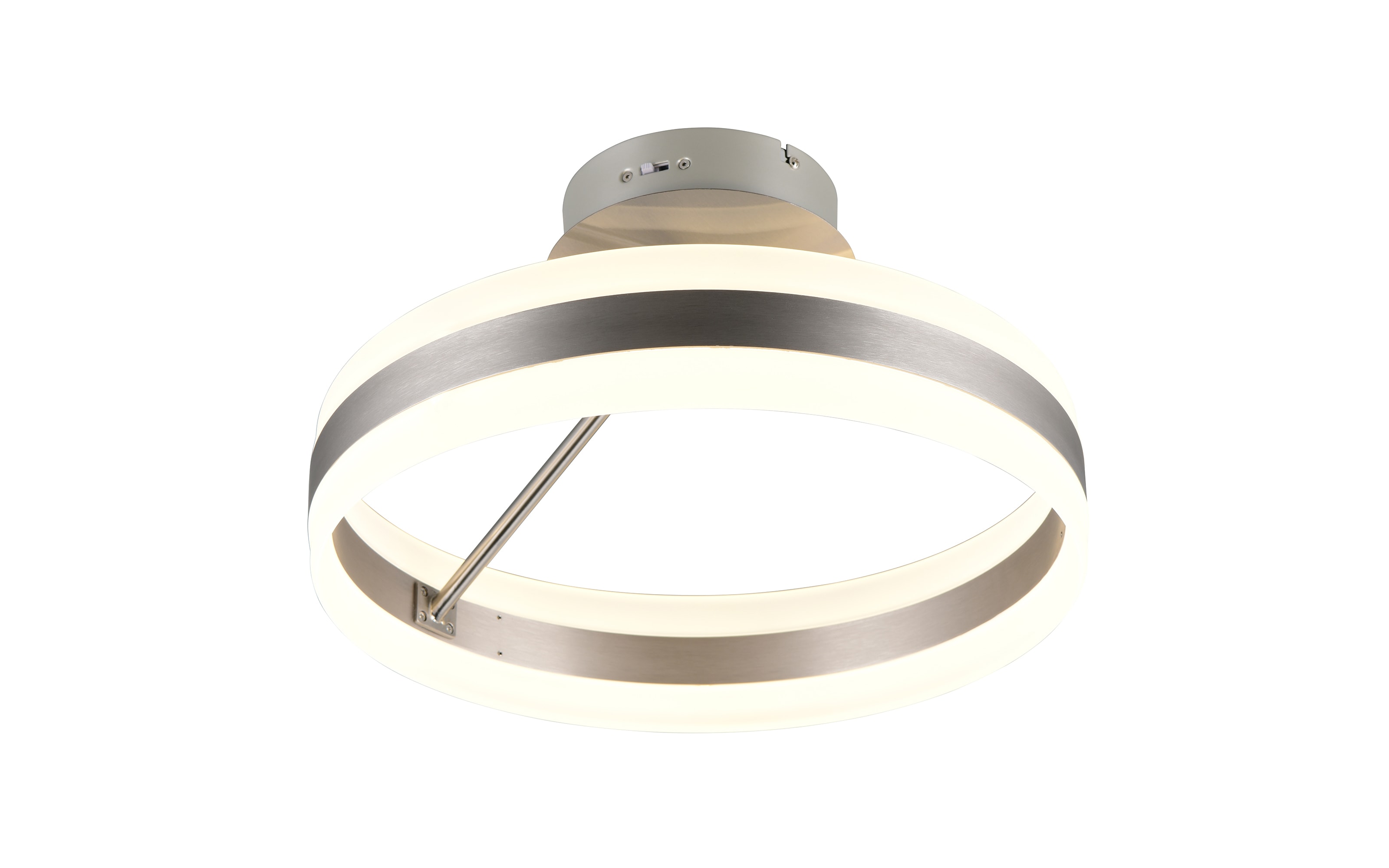 LED-Deckenleuchte Dios, nickelfarbig