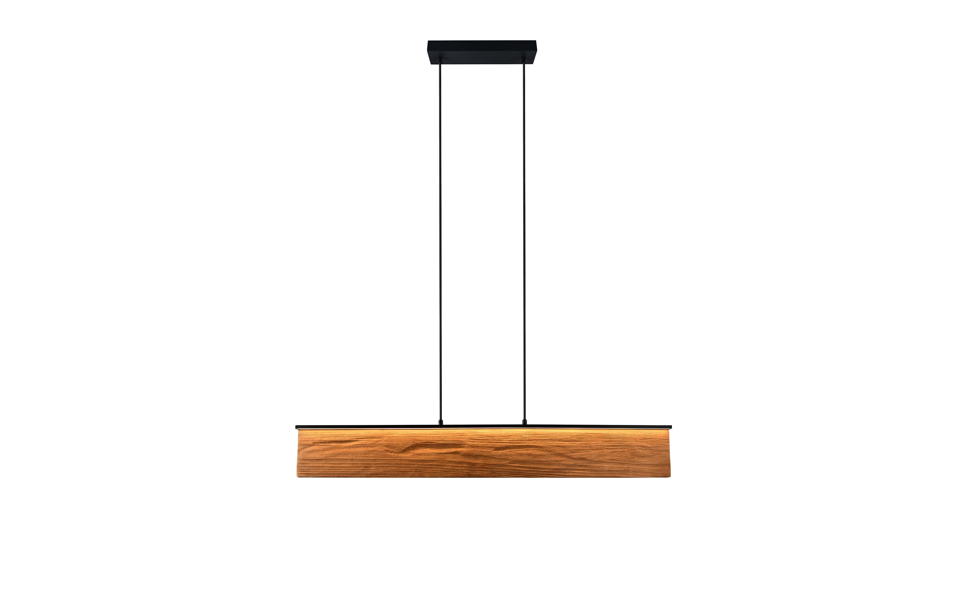 LED-Pendelleuchte Kalea, holzfarbig 